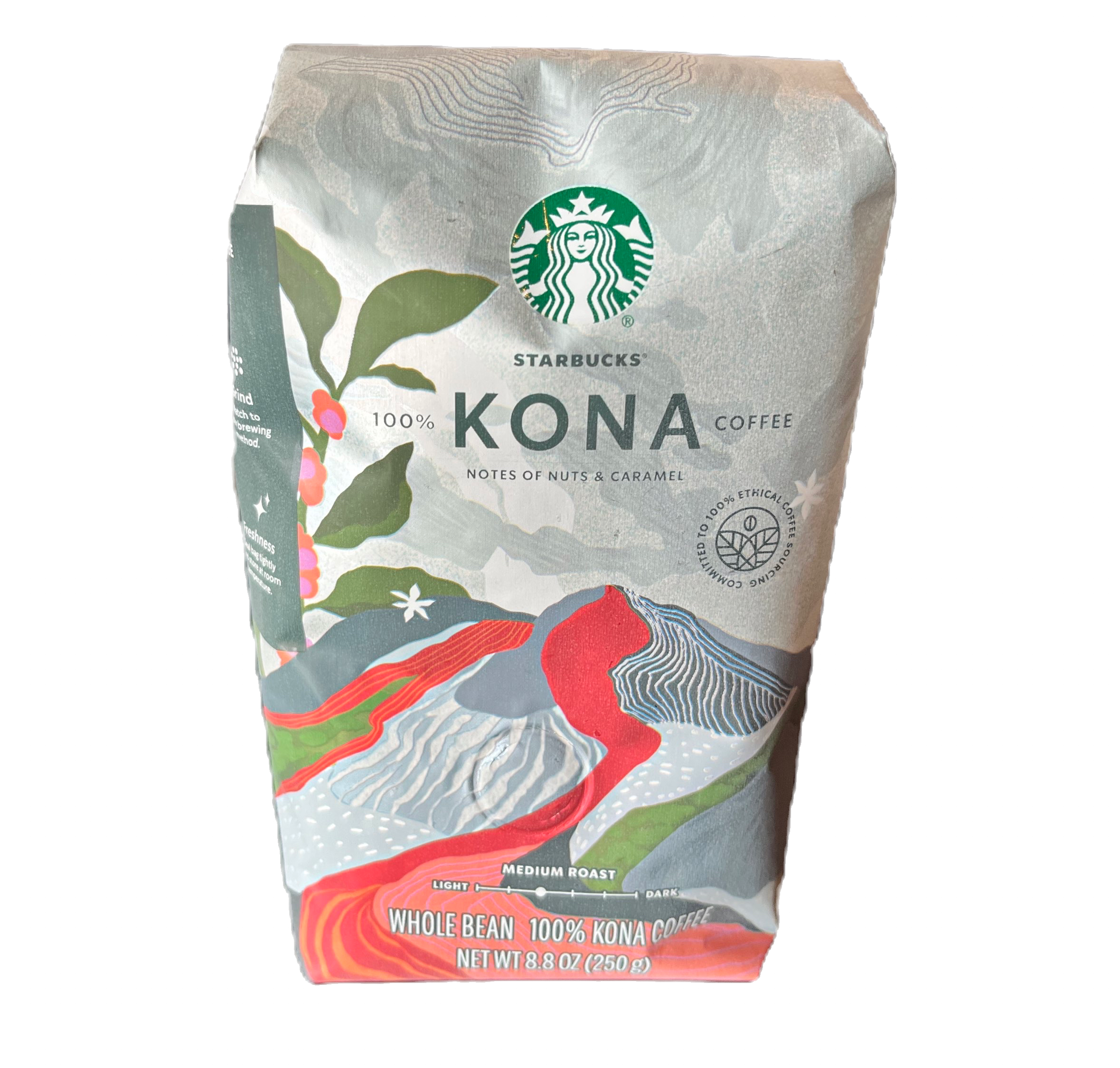 Starbucks 100% Kona Coffee 250g×2袋 Starbucks Hawaii Collection 100% Kona Coffee Whole Bean 8.8oz