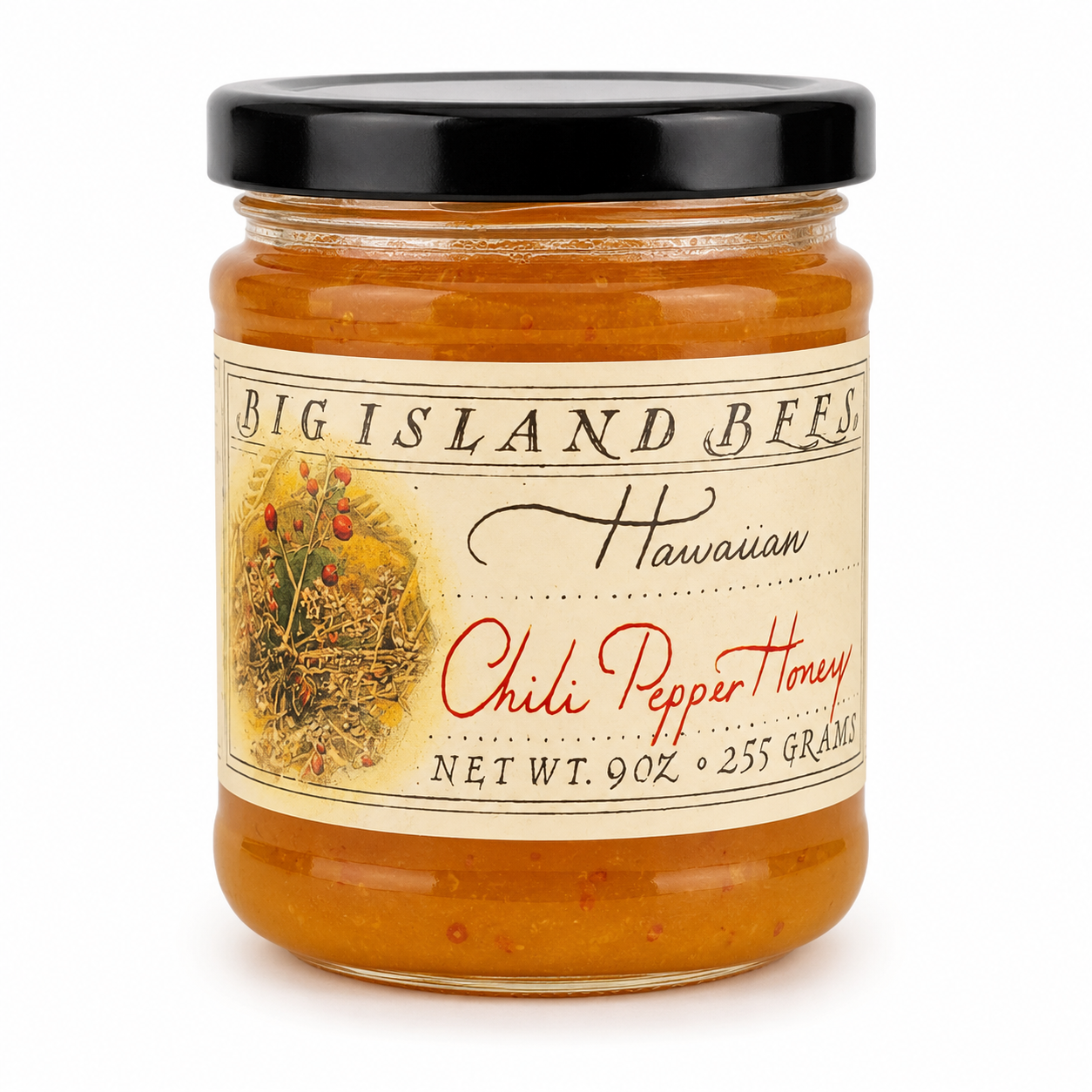 Big Island Honey Bees, Chili Pepper Honey 9oz