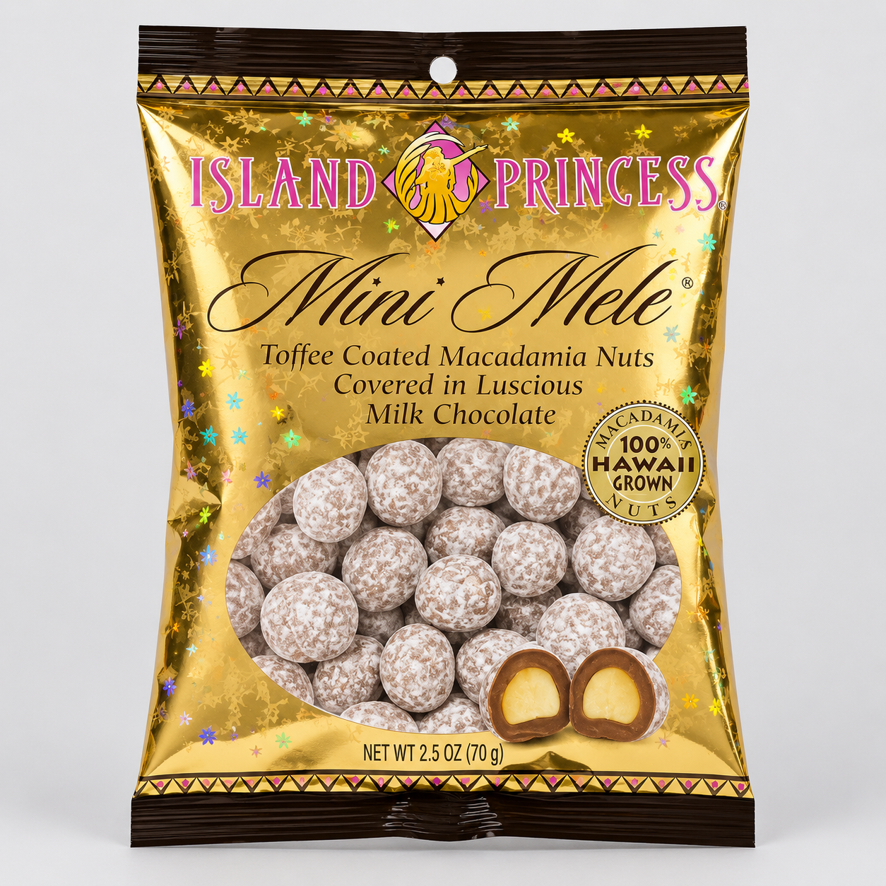 Mini Mele Toffee Coated Macadamia Nuts Covered in Milk Chocolate 2.5oz