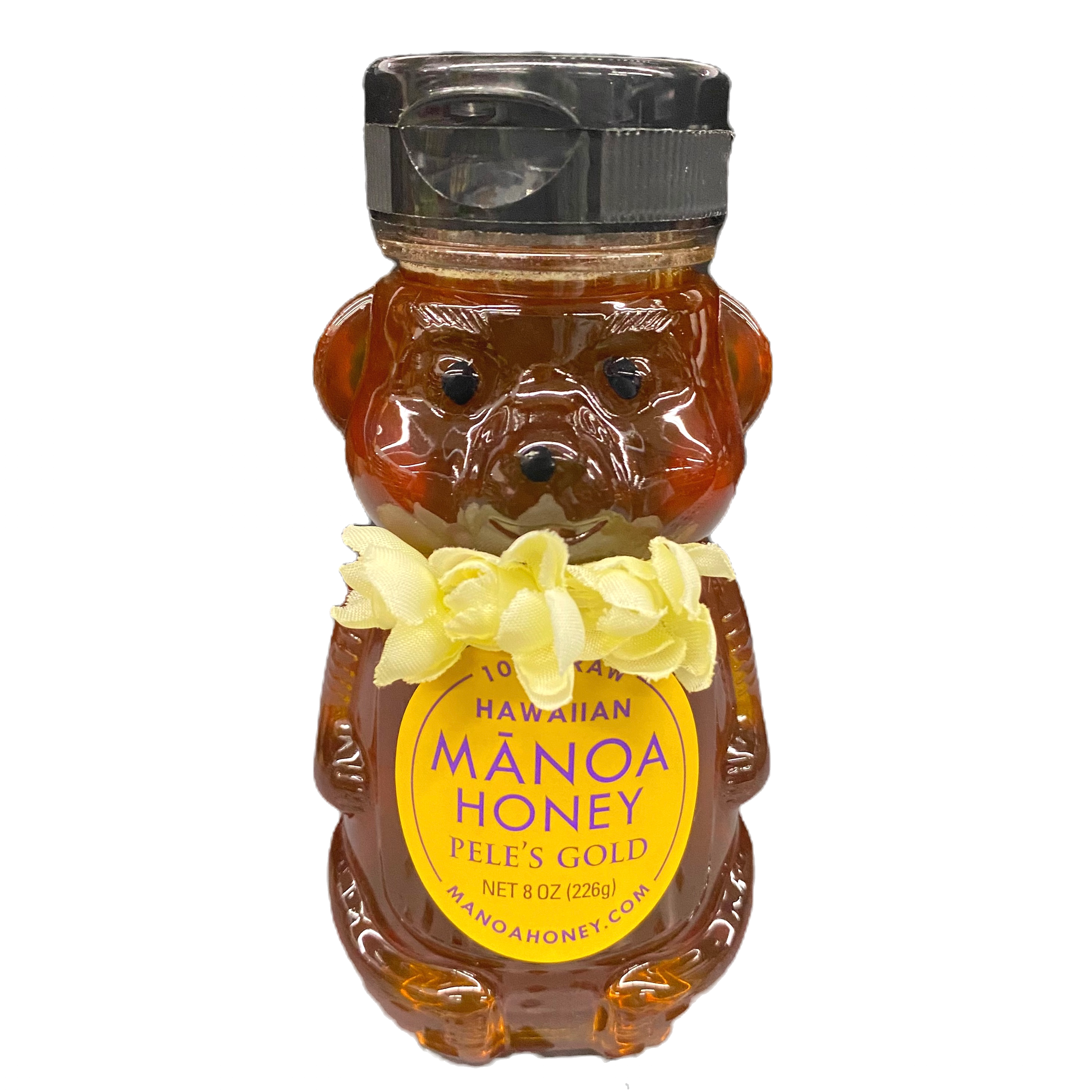 Hawaiian Manoa Pele's Gold 100% Raw Honey Macadamia Nut Hawaiian Honey 8oz