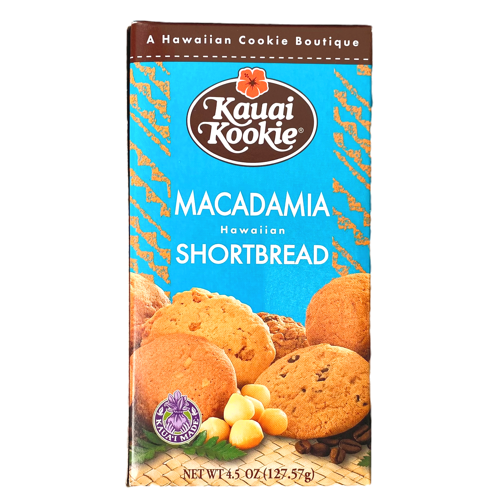 Kauai Kookie Macadamia Hawaiian Shortbread Original 4.5oz