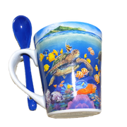 Turtle Honu Deep Sea Coffee/Tea Mug w/Spoon