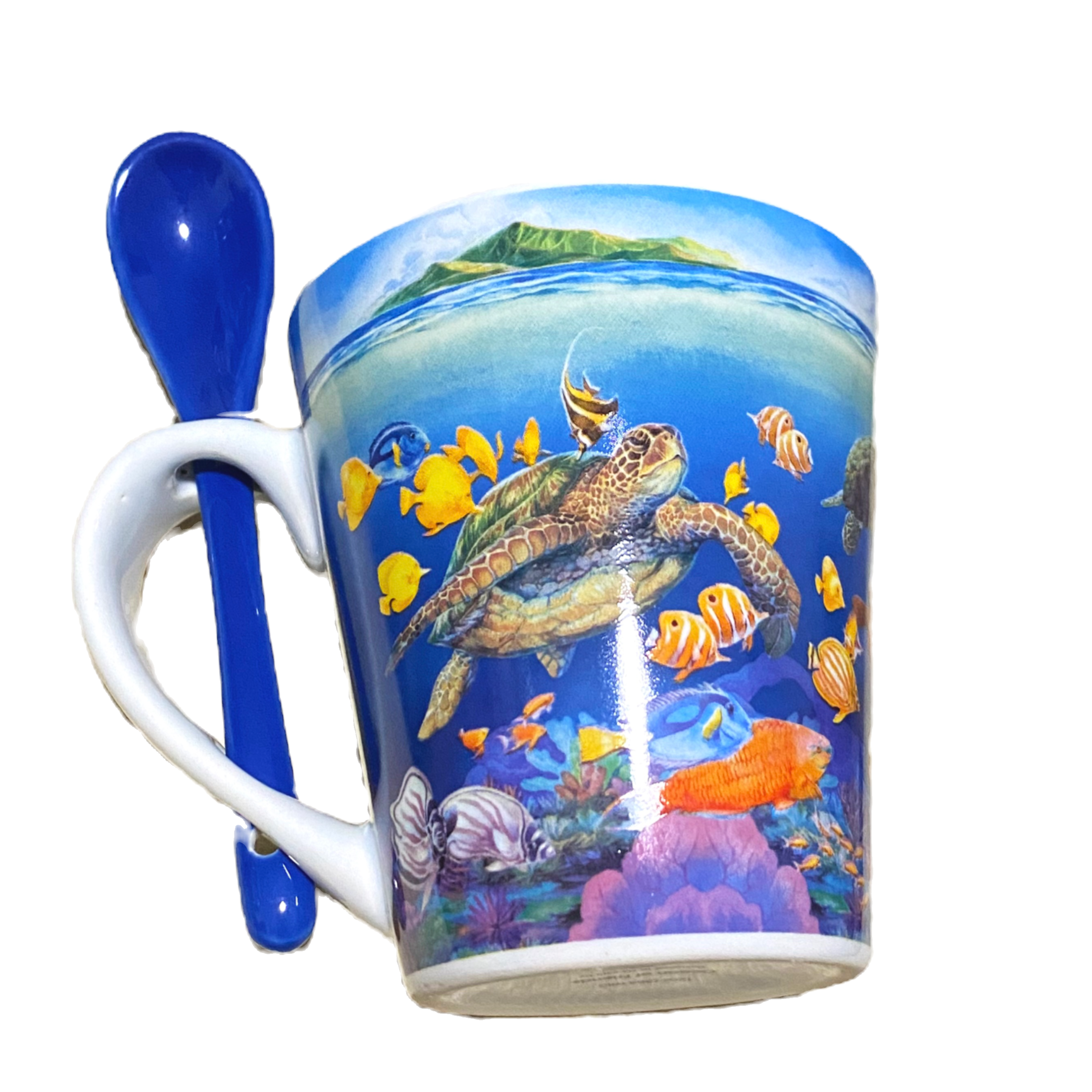Turtle Honu Deep Sea Coffee/Tea Mug w/Spoon