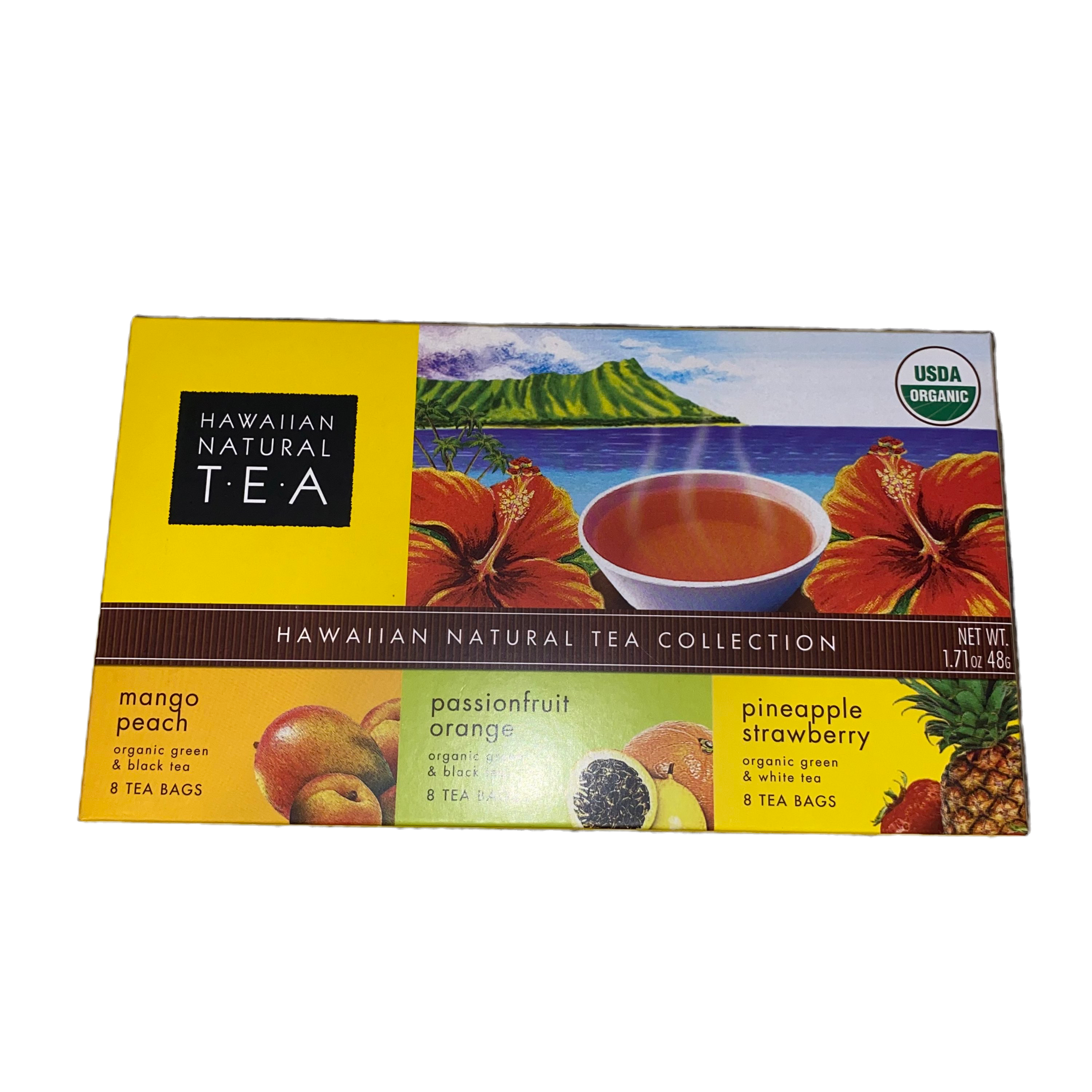 Hawaiian Natural Tea, (Mango Peach, Passionatefruit Orange, Pineapple Straberry)