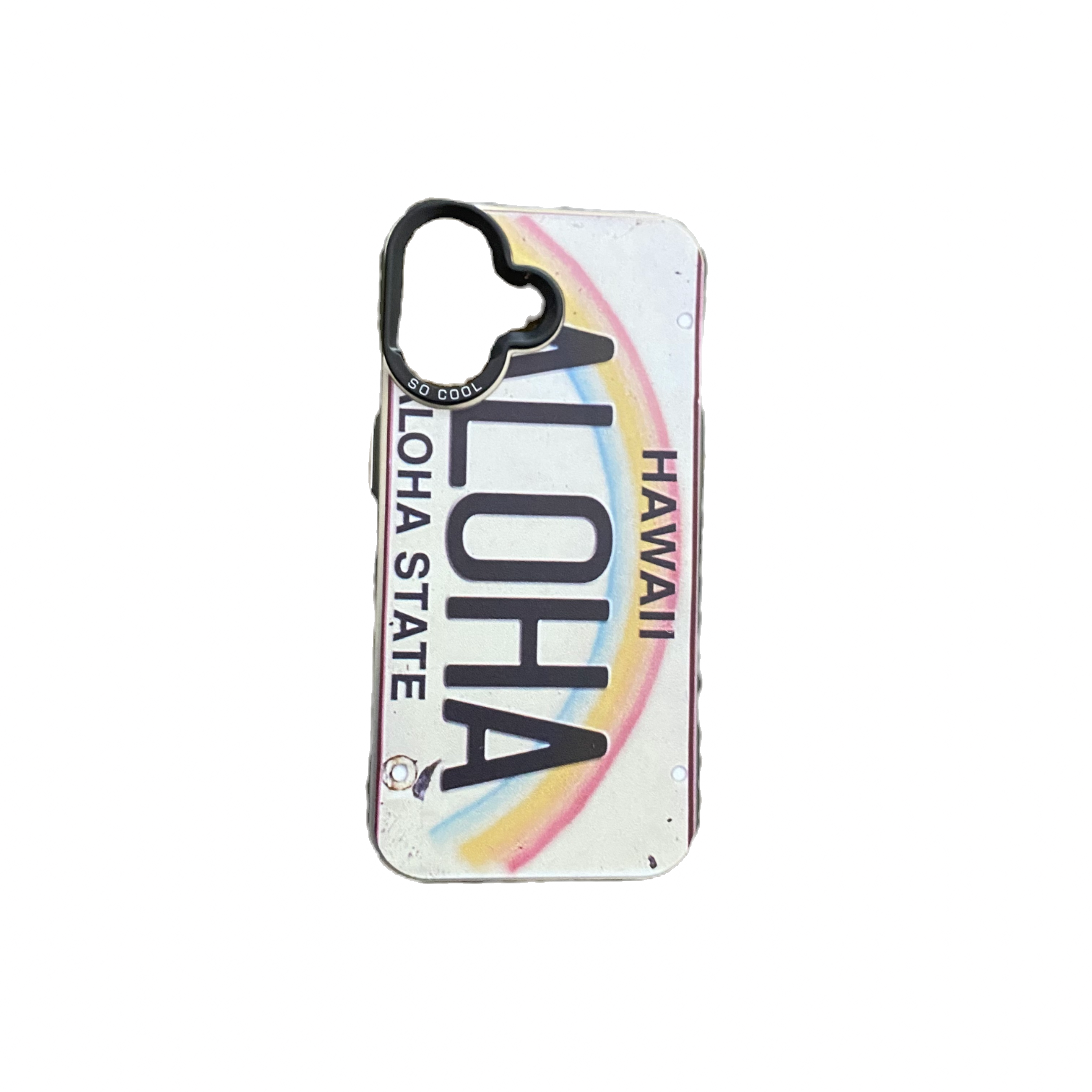 IPhone 16, 6.1in Aloha License Plate Case