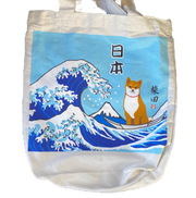 🌊 Shiba Inu "The Great Wave" Tote Bag 🌊