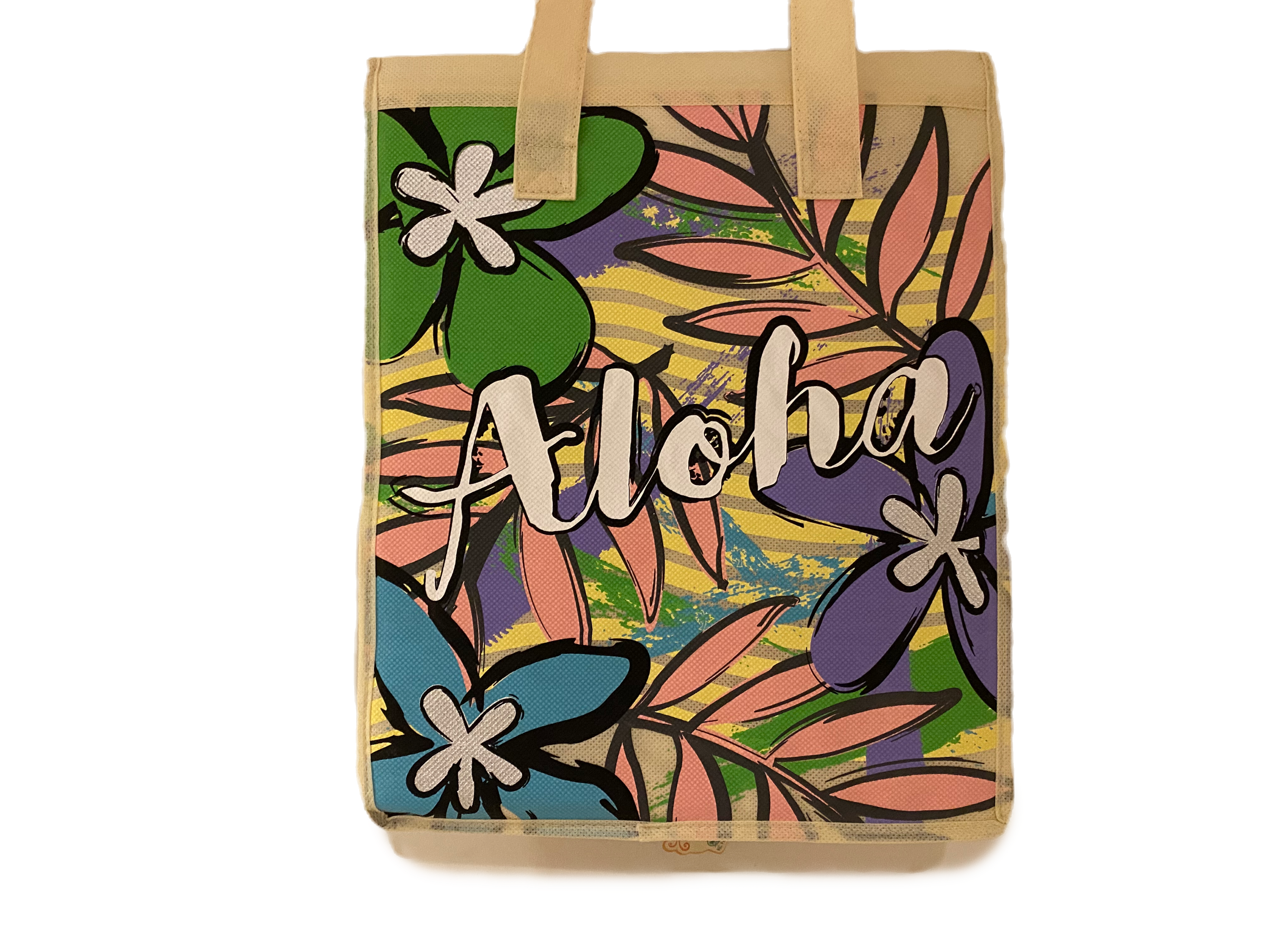 Insulated Aloha Hawaiian Tote Bag