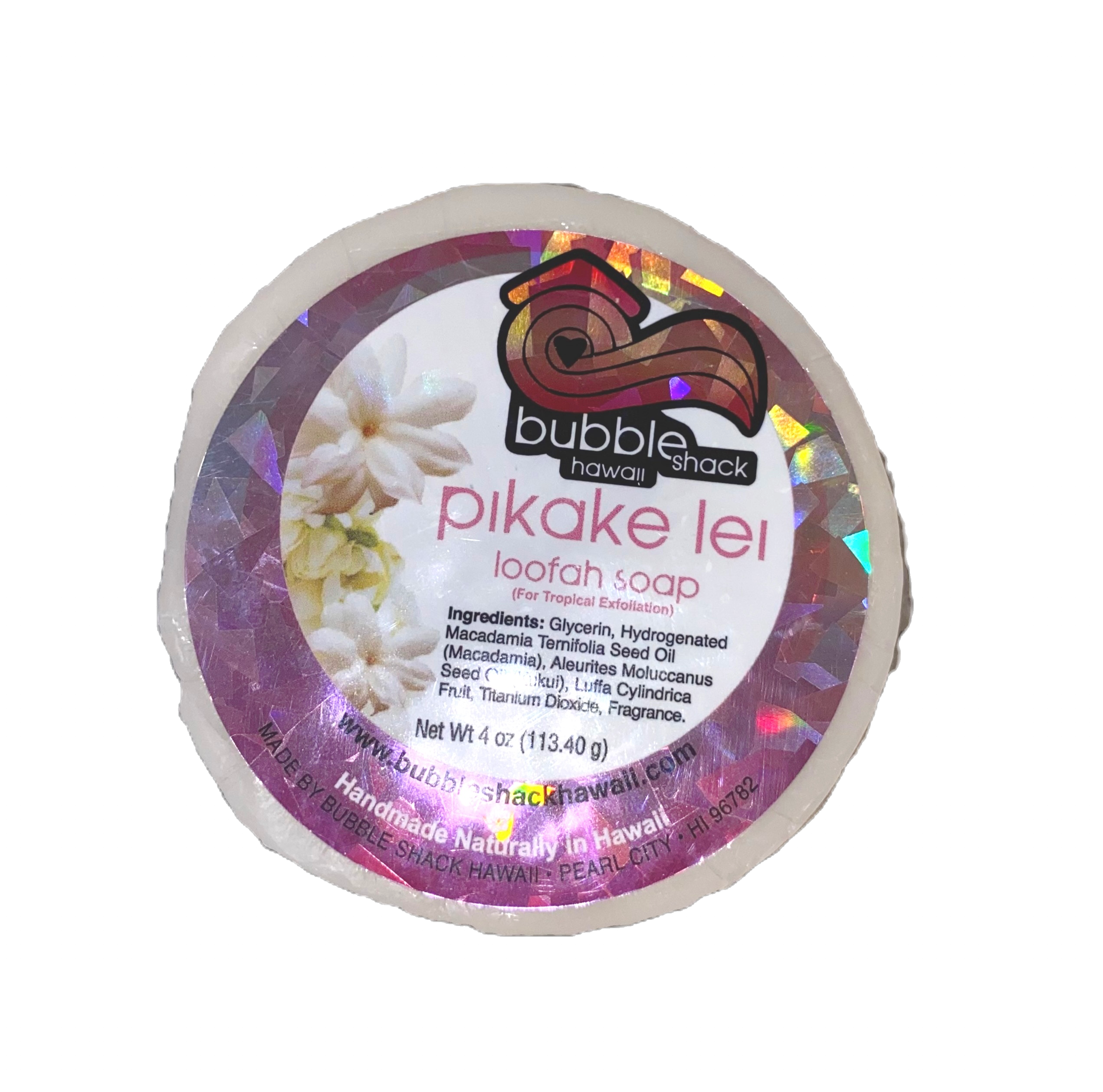 Bubble Shack Hawaii Pikake Lei Loofah Soap