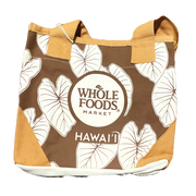 Whole Food Hawaii Mini Kalo/Taro Brown Leaf Tote