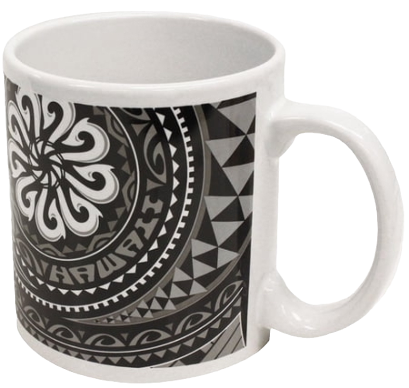 Tribal Fish Hooks 20oz Coffee Mug