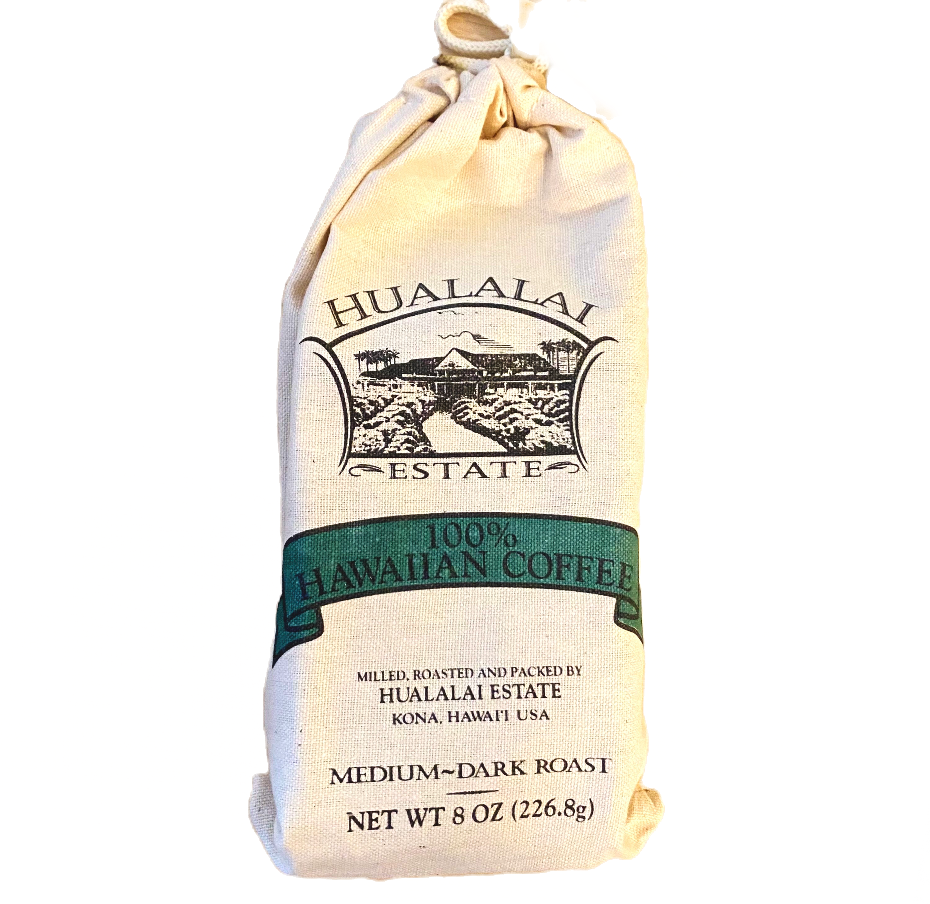 Hualalai Estate Ground Coffee 8oz 100% Hawaiian Kona Coffee