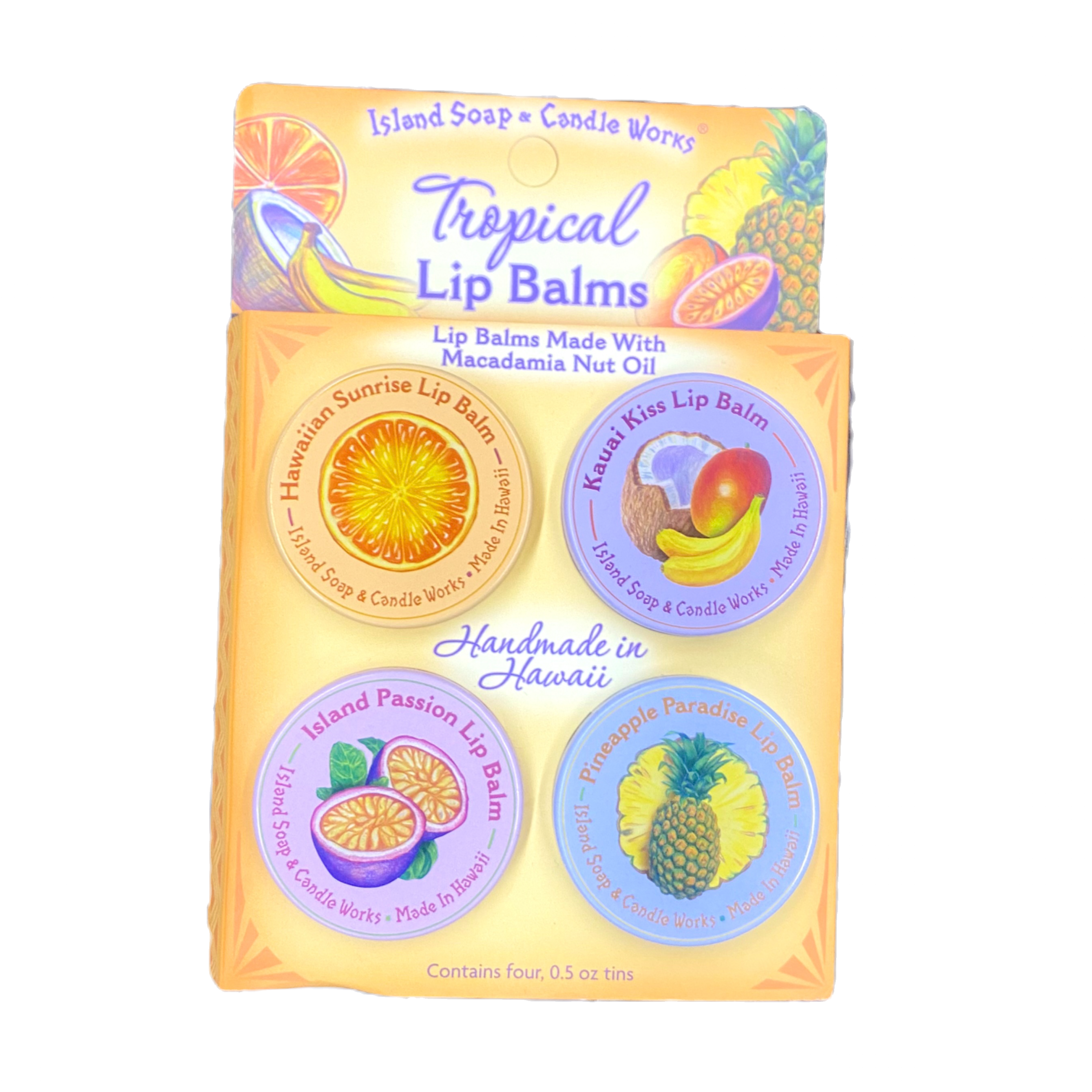 Island Soap & Candleworks Lip Balm Tin Sample Pack 🌿💋