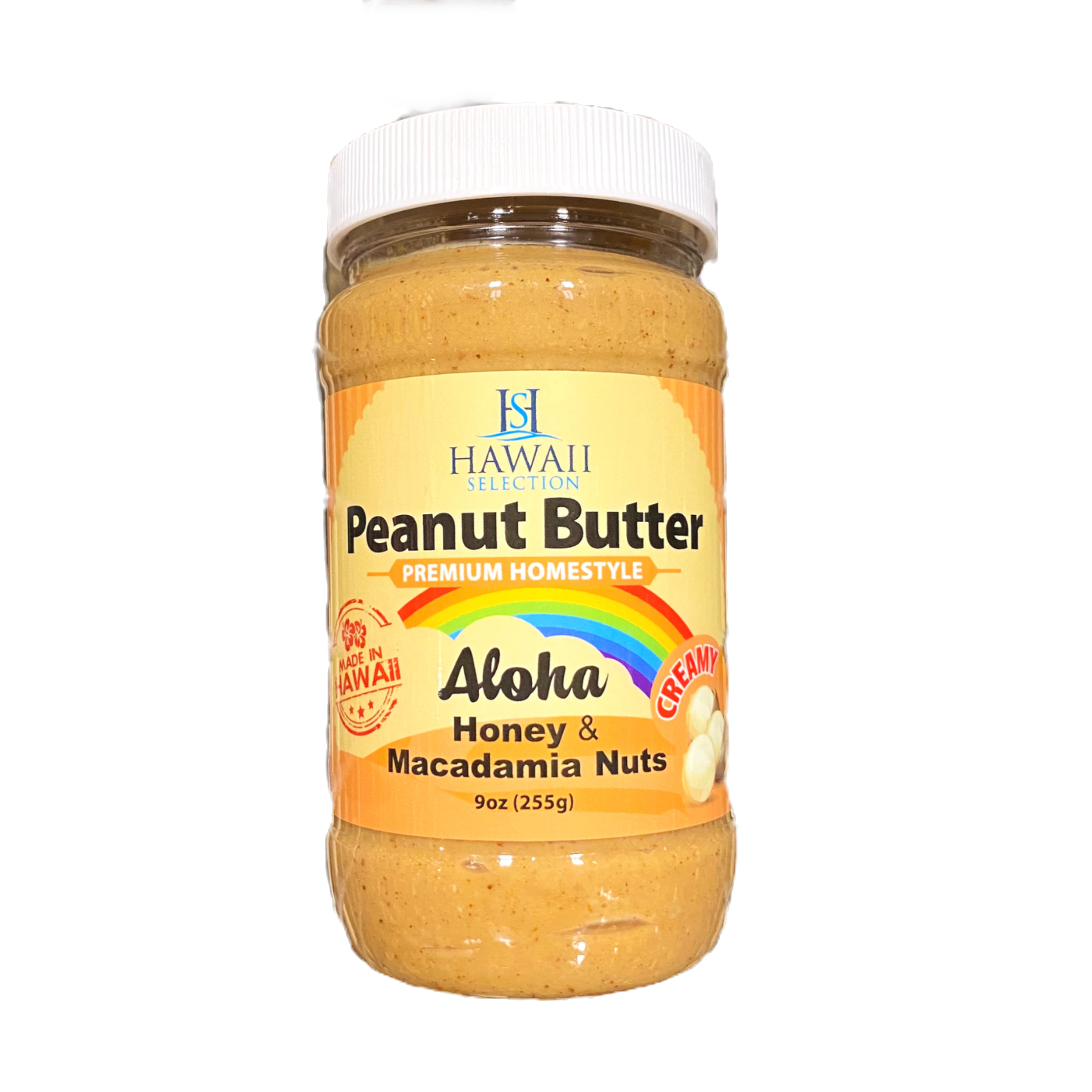 Hawaii Selection Peanut Butter w/Honey & Macadamia Nuts 9oz
