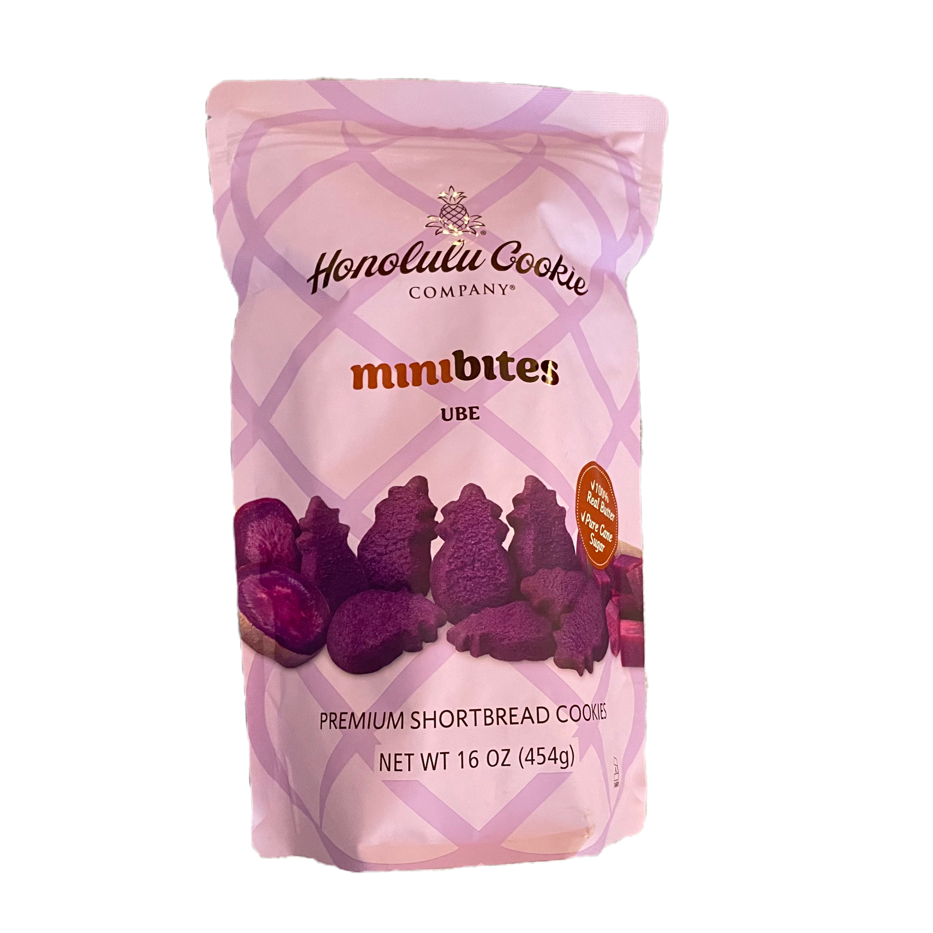 Honolulu Cookie mini bites, Ube Premium Shortbread Cookies