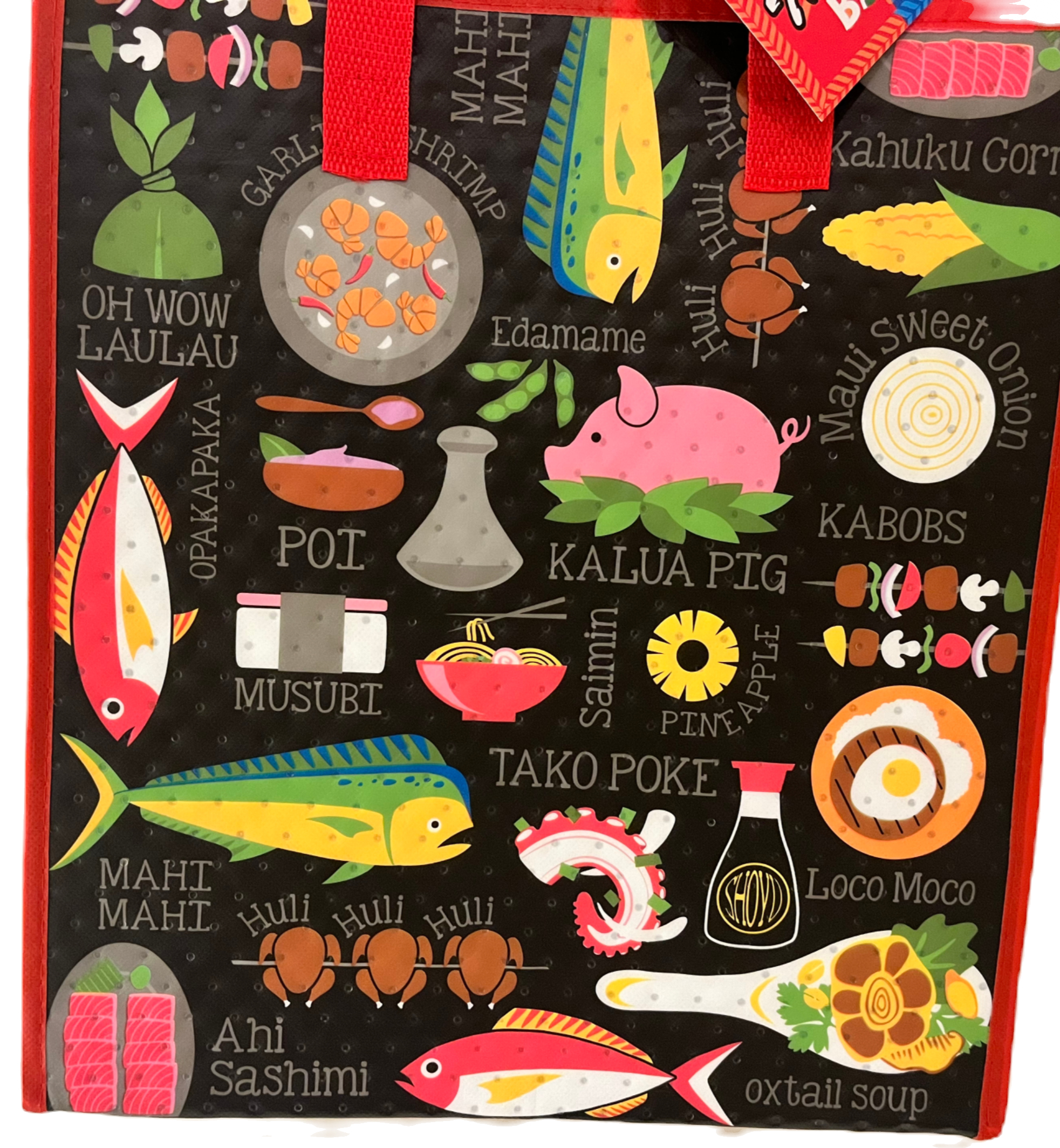 Ahi Tuna Insulated Hawaiian Tote Bag