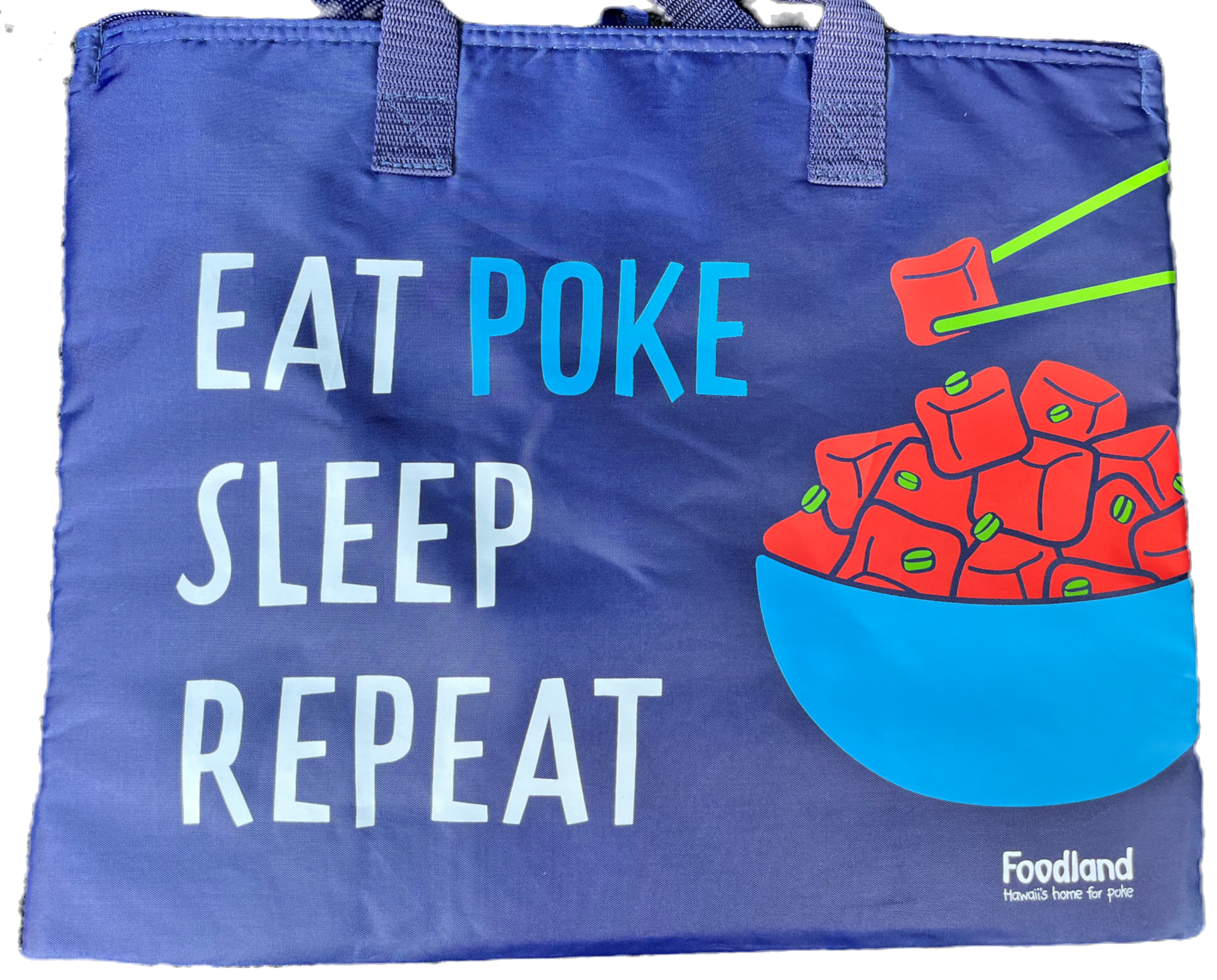 Foodland Insulated Eat Poke Tote Bag