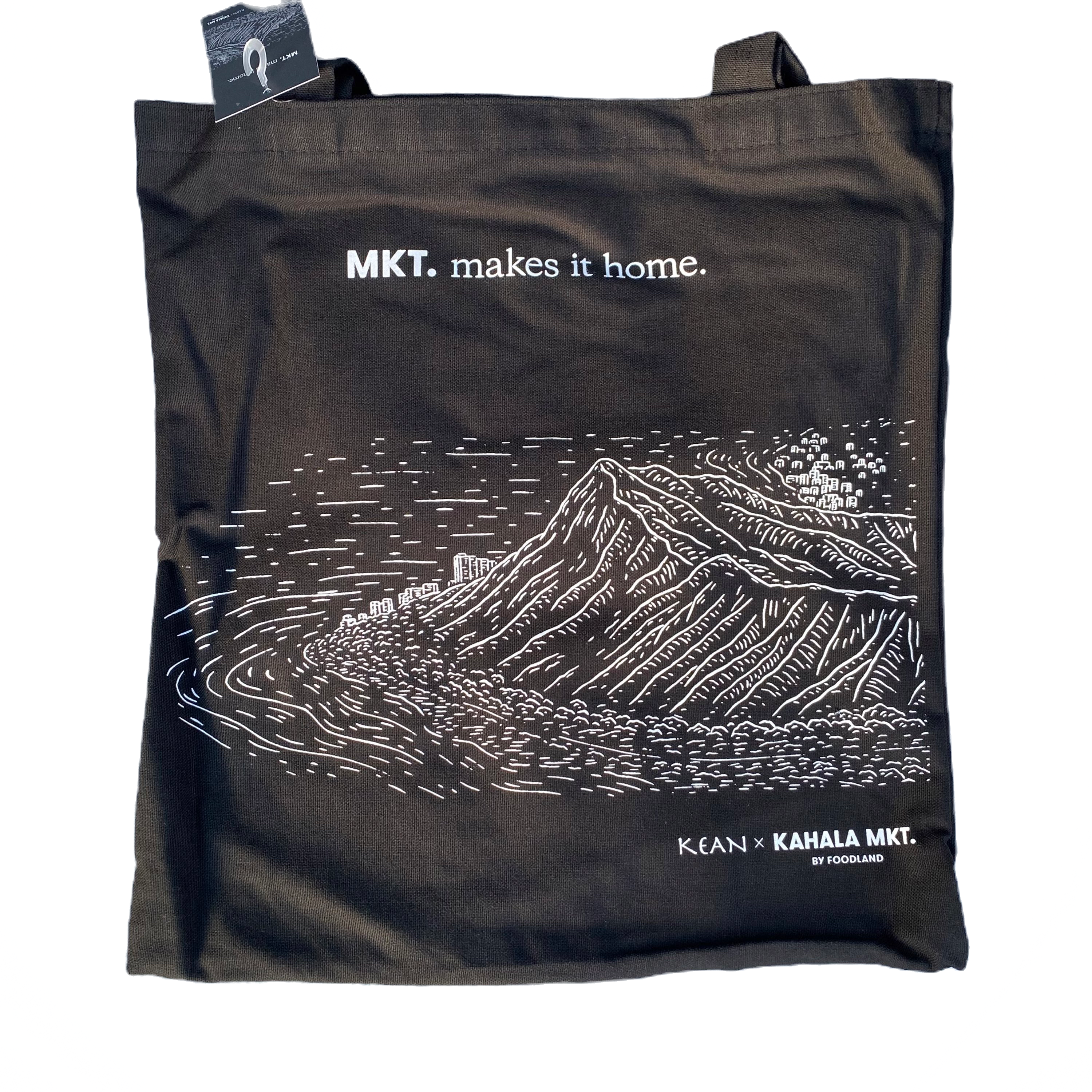 Kahala Market MKT. Black Diamond Head Tote By Foodland