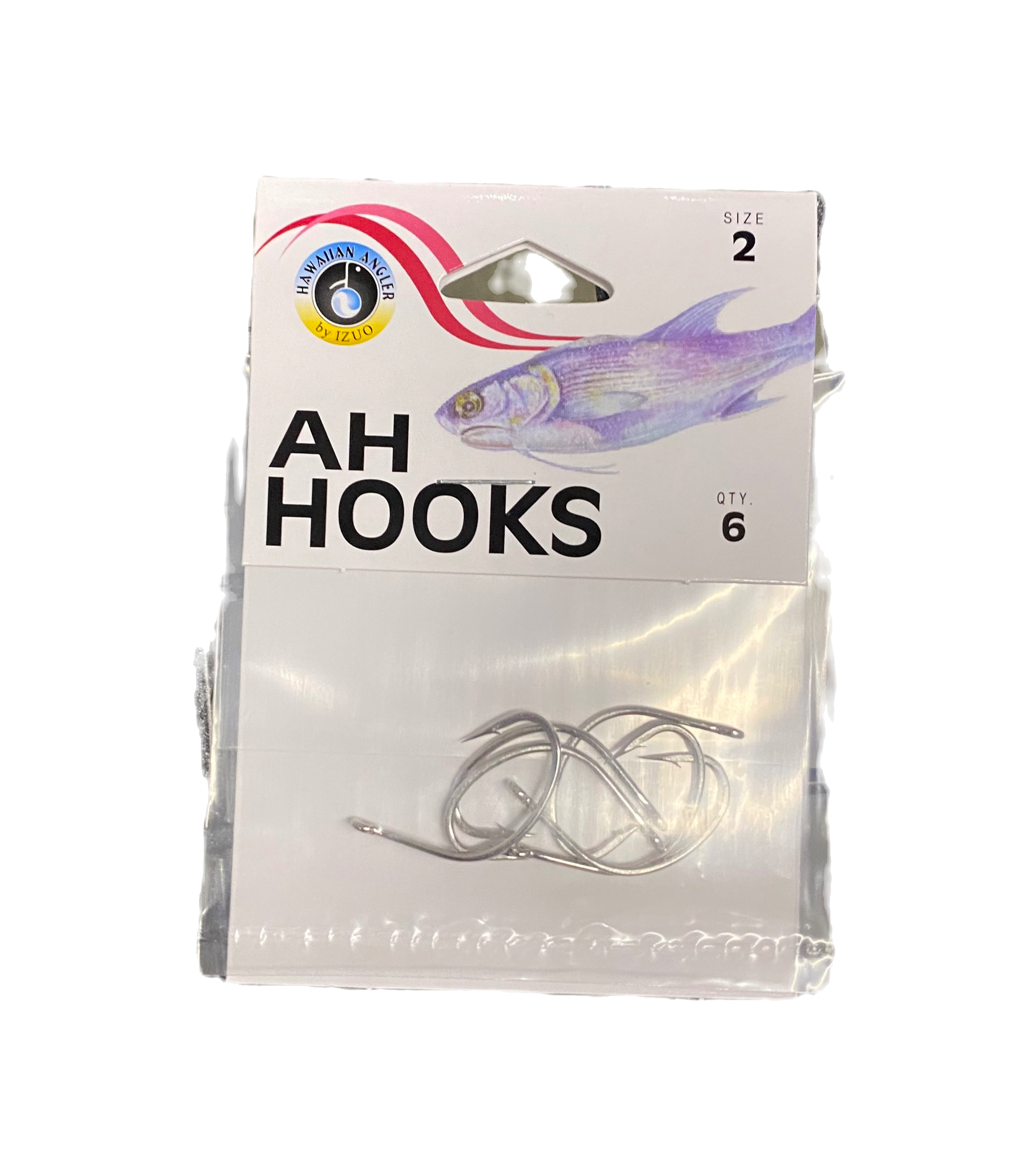 Hawaiian Angler Size 2 Ah Hooks 6pk.