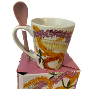 Floral Lei Coffee/Tea Mug w/Spoon