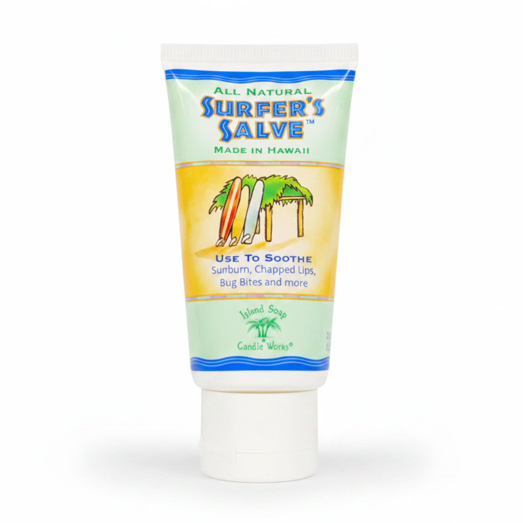 Tube of Surfer's Salve on a white background