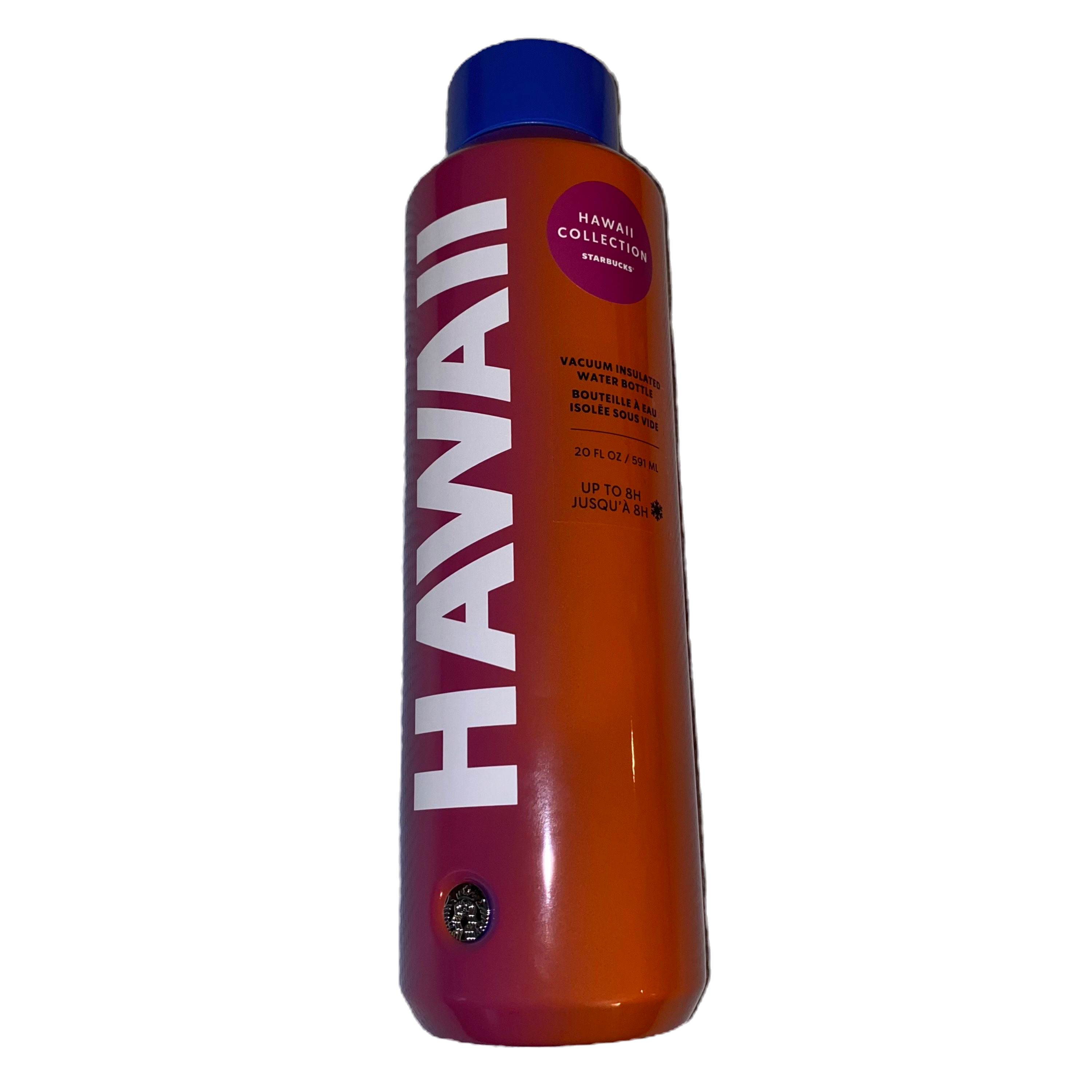 Starbucks Hawaii Collection Orange/Blue Ombre Insulated 20oz Water Bottle