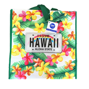 I Love Hawaii Flower License ABC Tote Bag