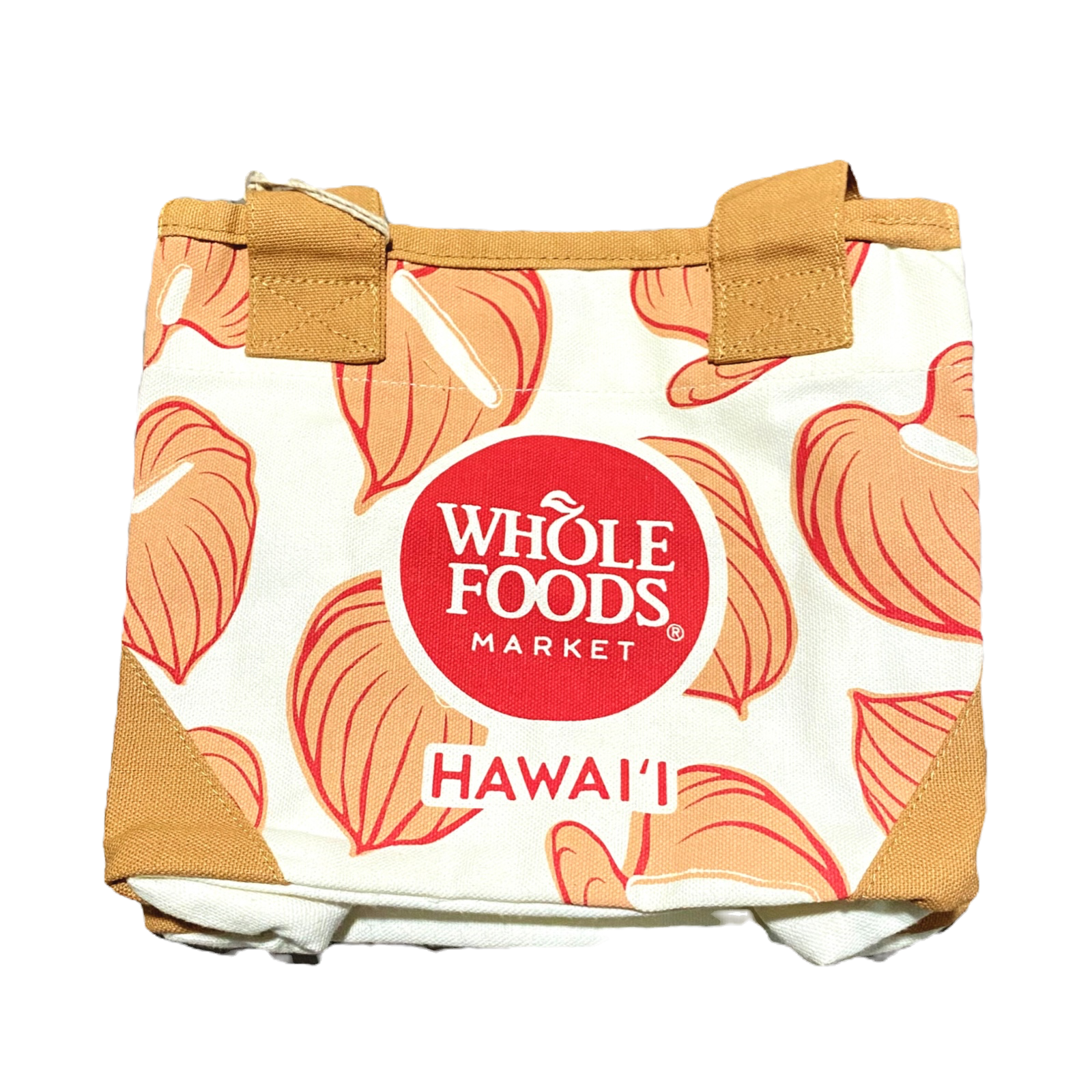 Whole Food Hawaii Mini Kalo/Taro Red Leaf Tote