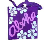 Aloha Hibiscus Purple Tote Bag