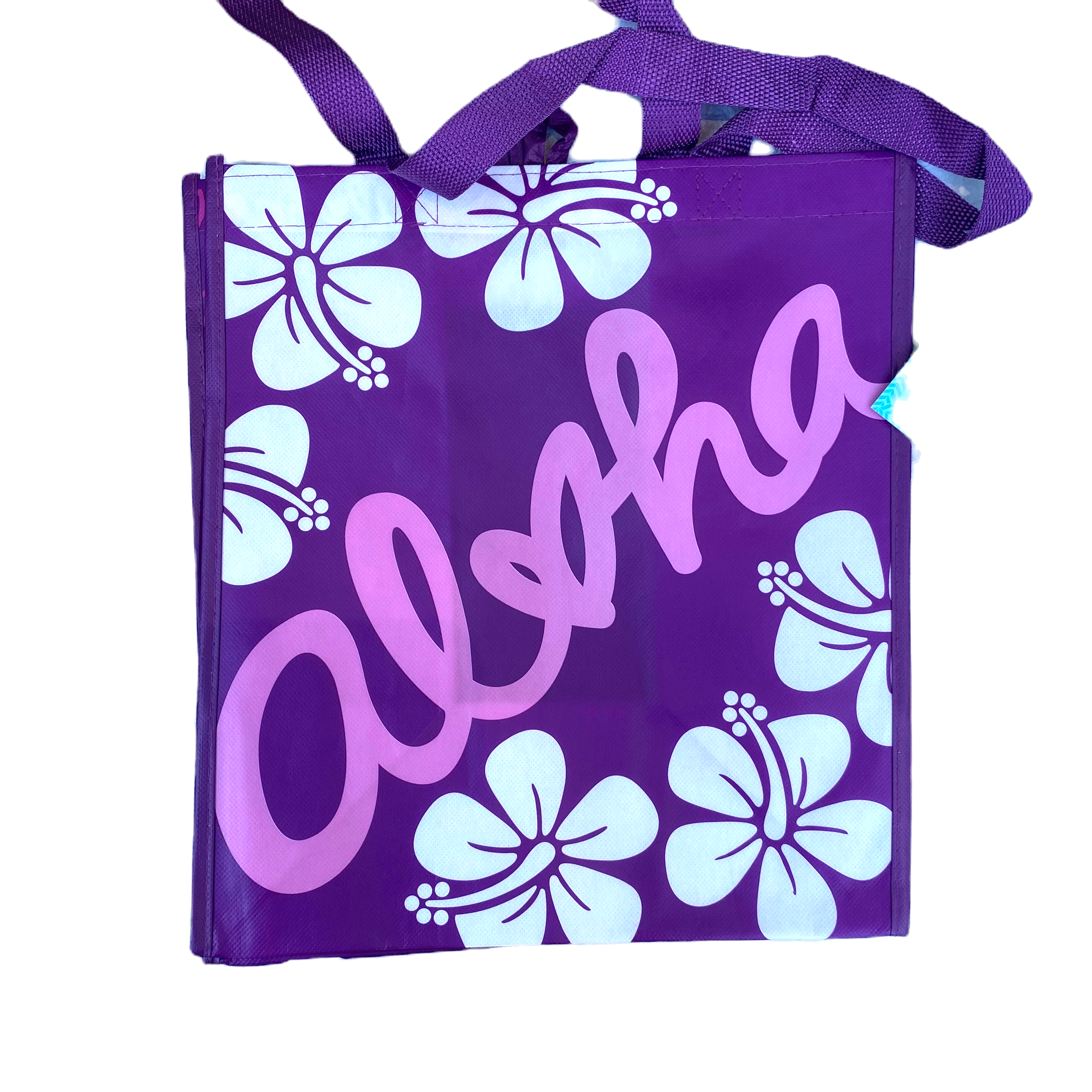 Aloha Hibiscus Purple Tote Bag