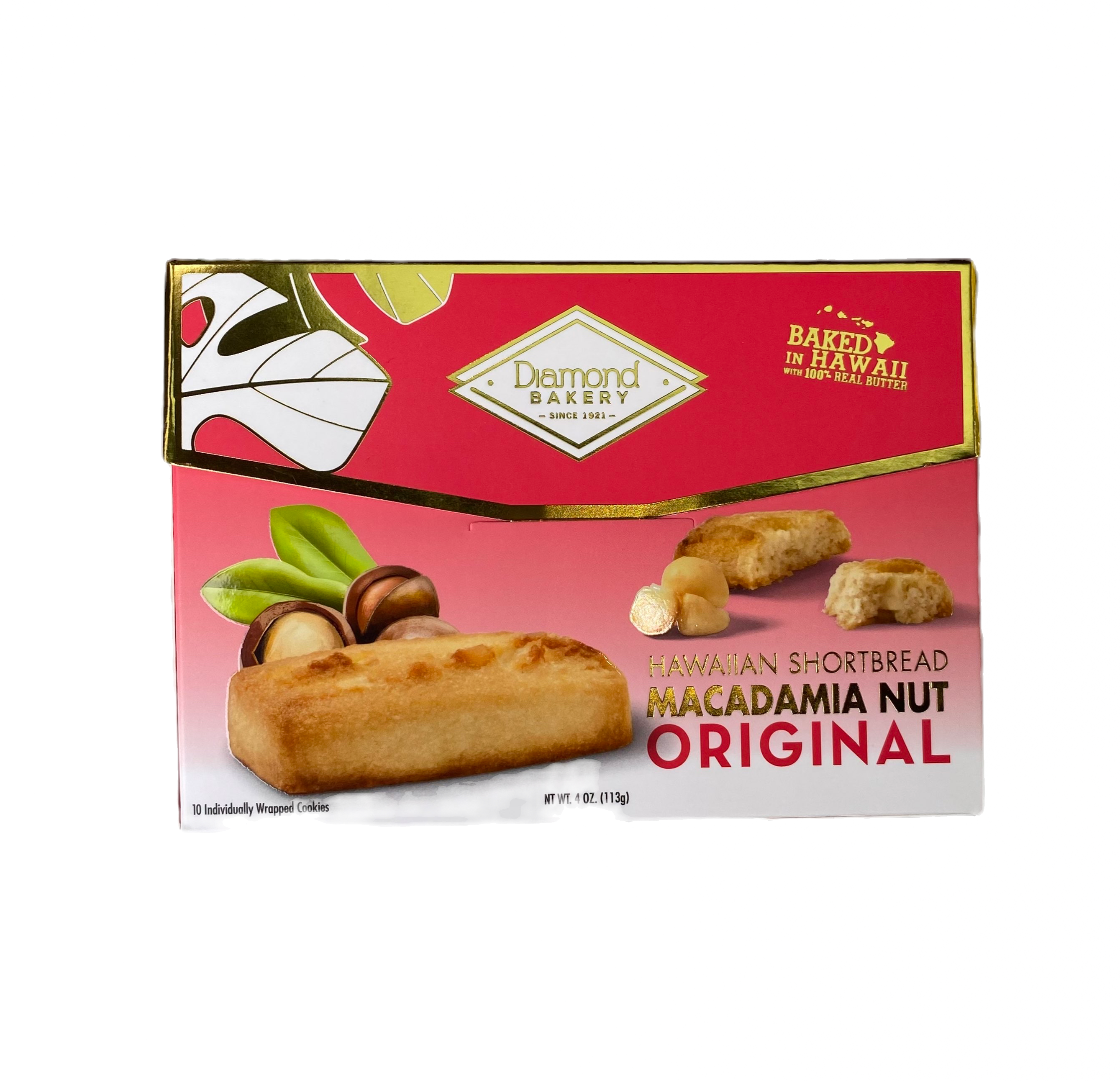 Diamond Bakery Hawaii Shortbread Original Macadamia Nut 4oz