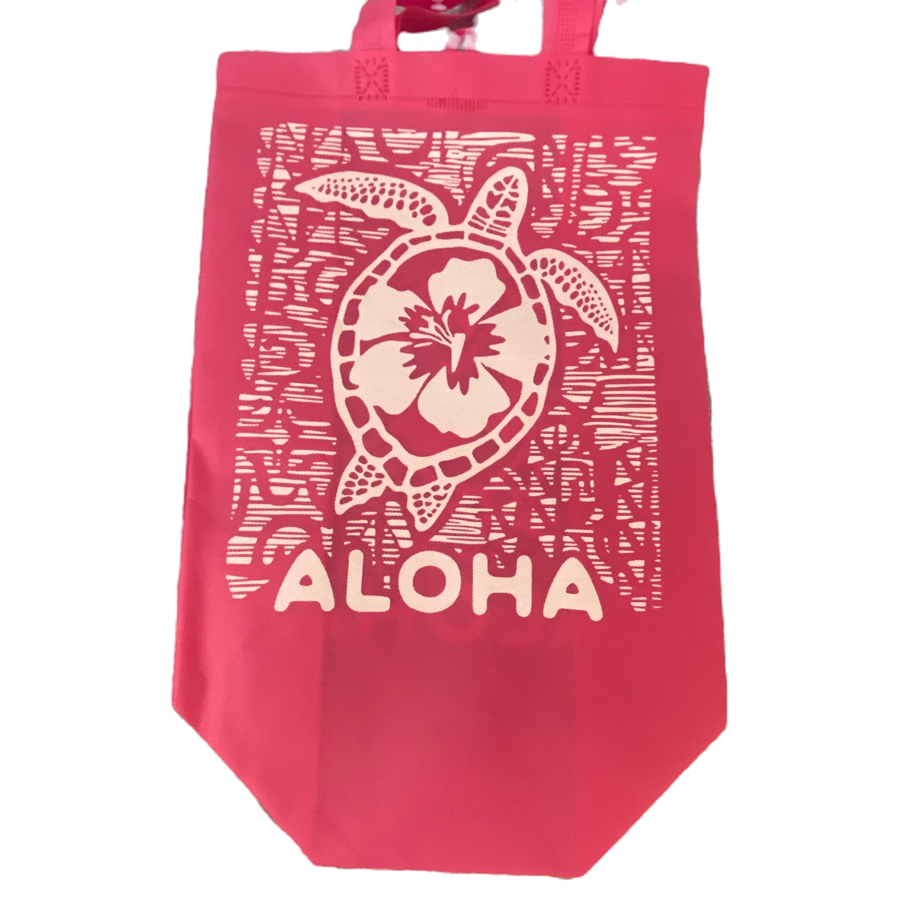 Pink Aloha Turtle Tote Bag