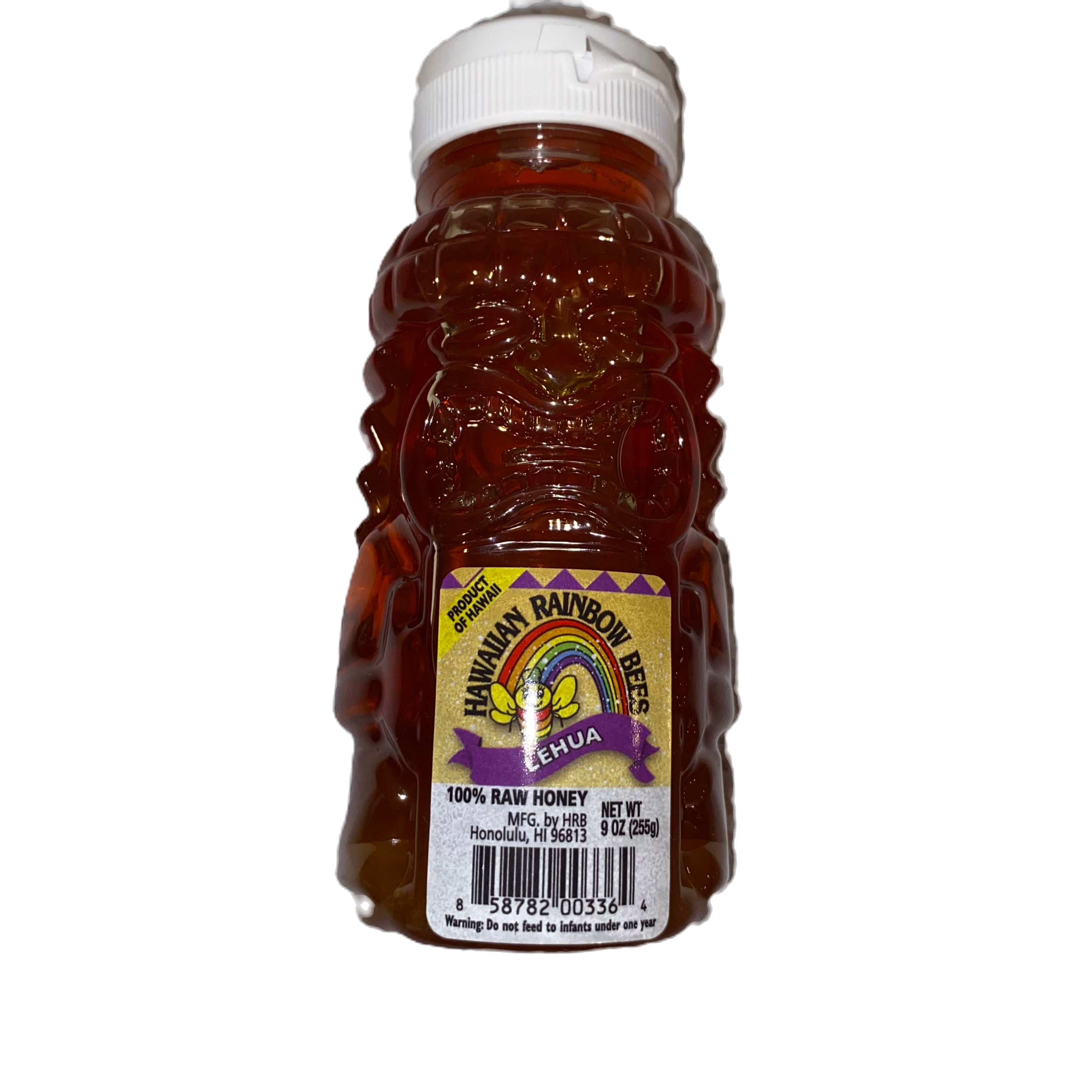Hawaiian Rainbow Bees Lehua 100% Raw Honey 9oz