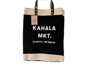 Kahala MKT. Black Jute Market Tote By Foodland