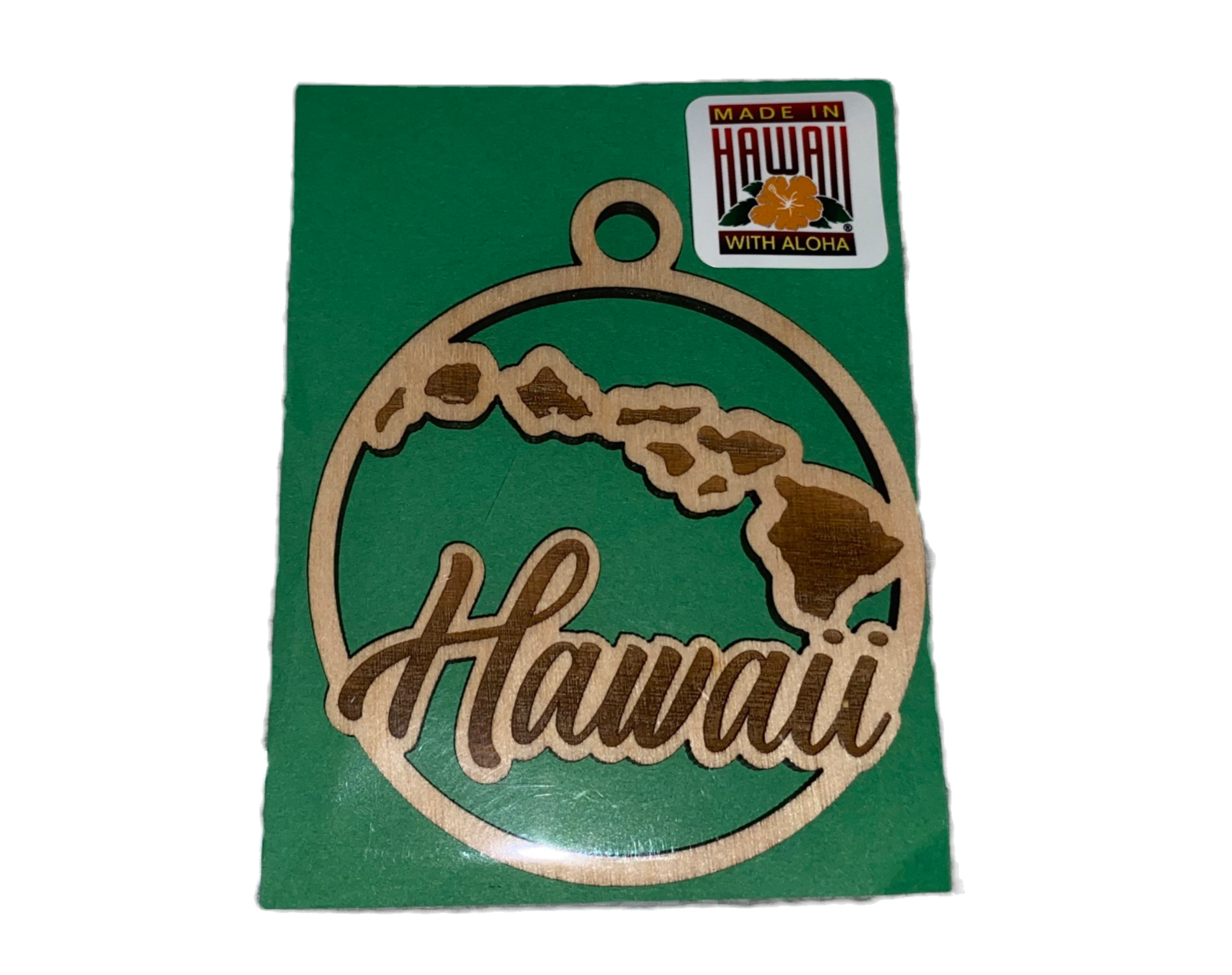 Hawaii Island Wood Ornamentd