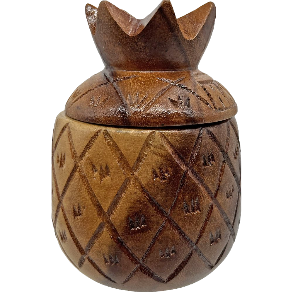 Hawaii Carved Pineapple Jar