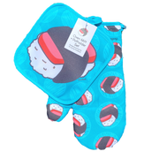 Foodland Spam Musubi Doodles Potholder & Oven Mitt