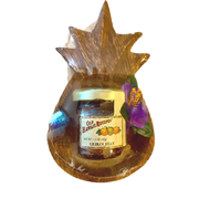 Pineapple Pine Dish w/ Old Hawaii Recipes Lilikoi Jelly 1.5oz.