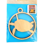 Hawaii Turtle Wood Ornament