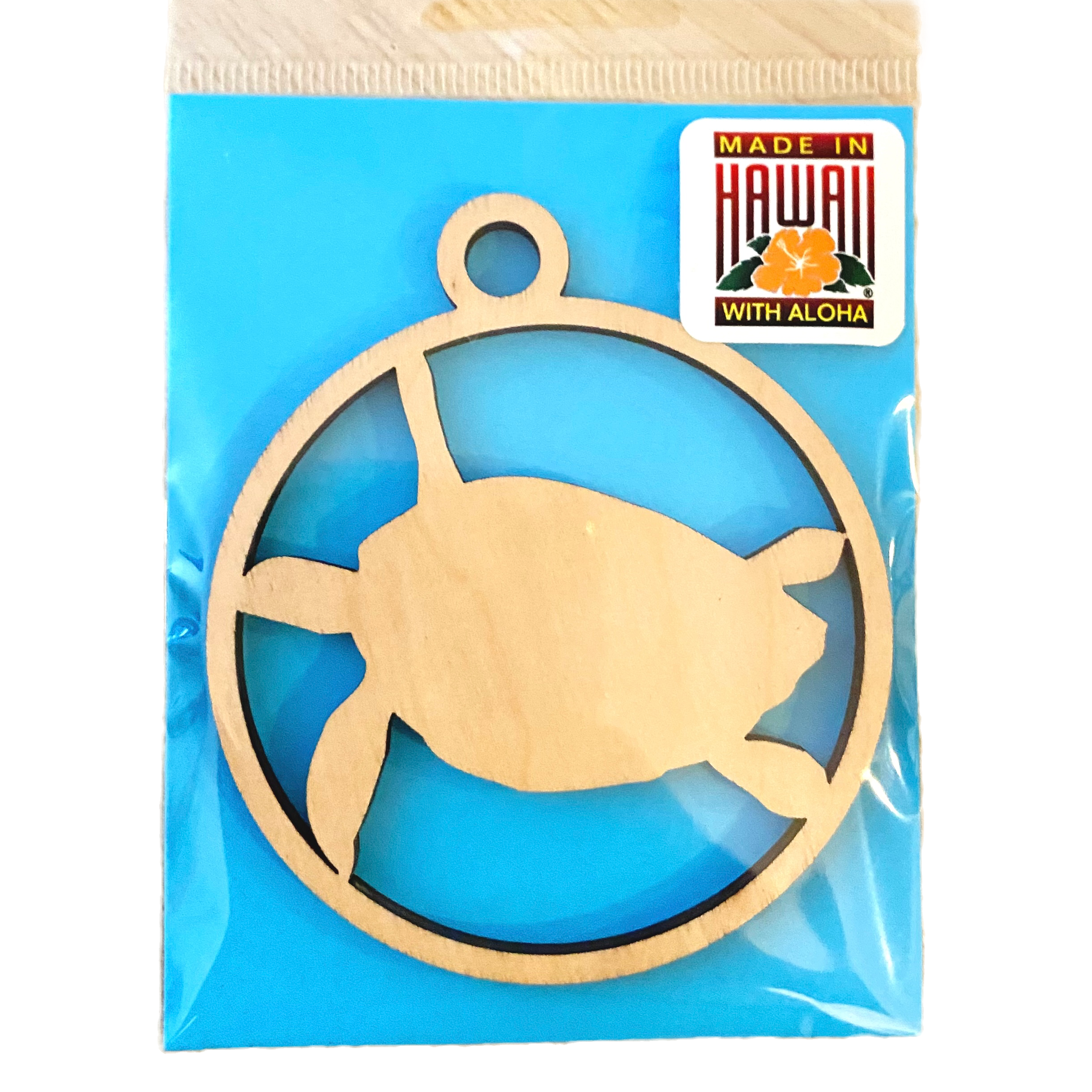 Hawaii Turtle Wood Ornament