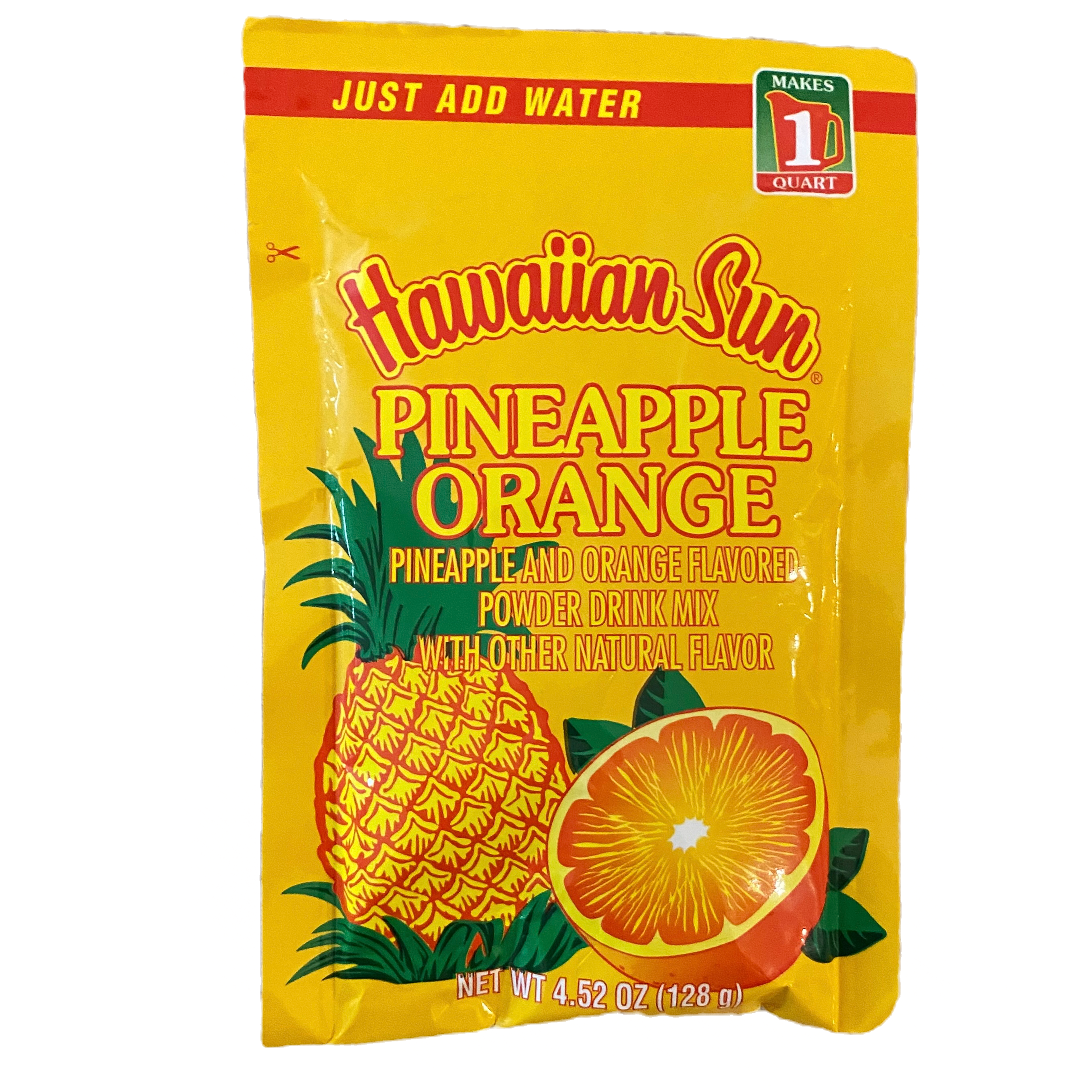 Hawaiian Sun Powder Mix Pineapple Orange, Just Add Water (1 Packet)