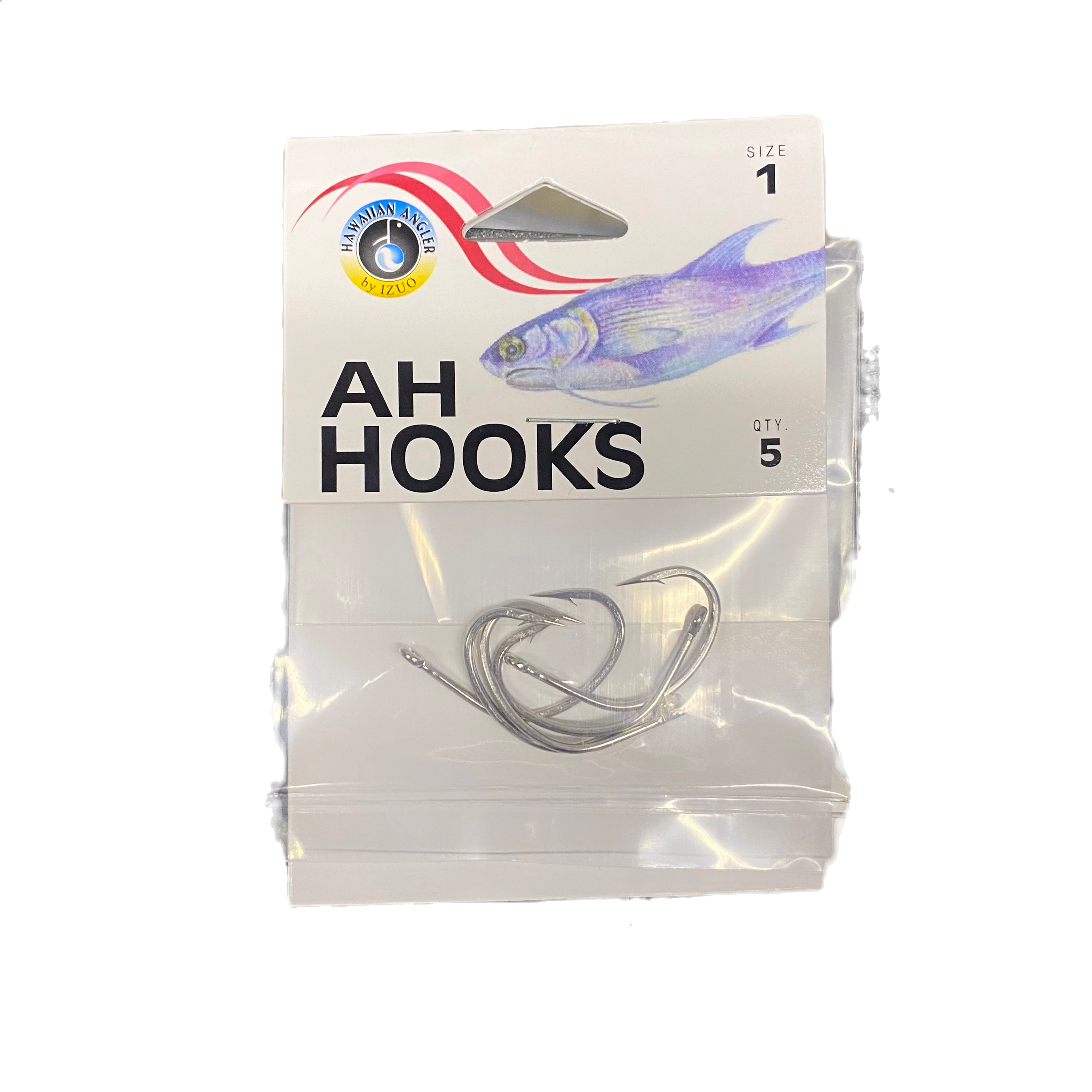 Hawaiian Angler Size 1 Ah Hooks 5pk.