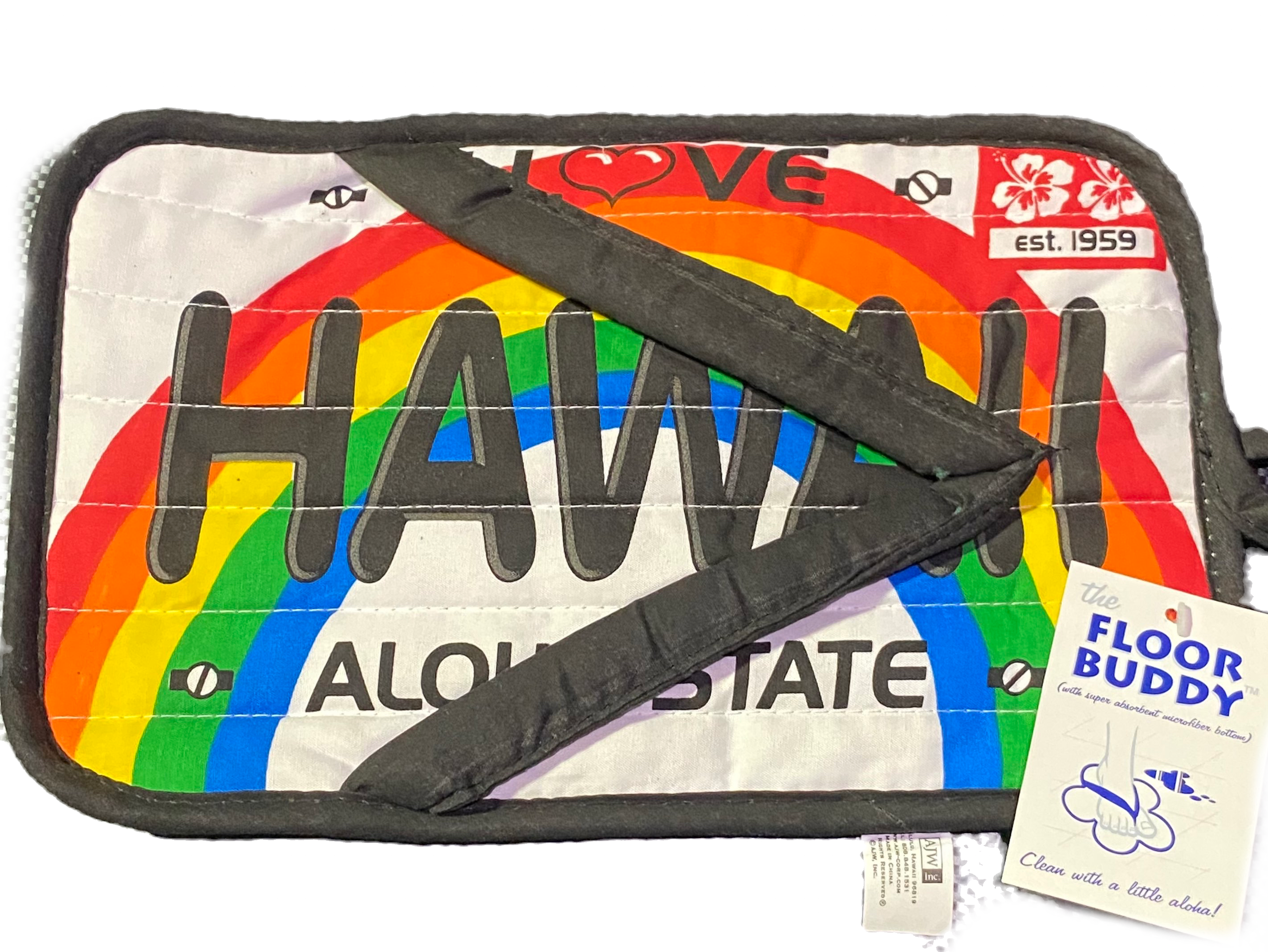 Hawaii License Plate Floor Buddy