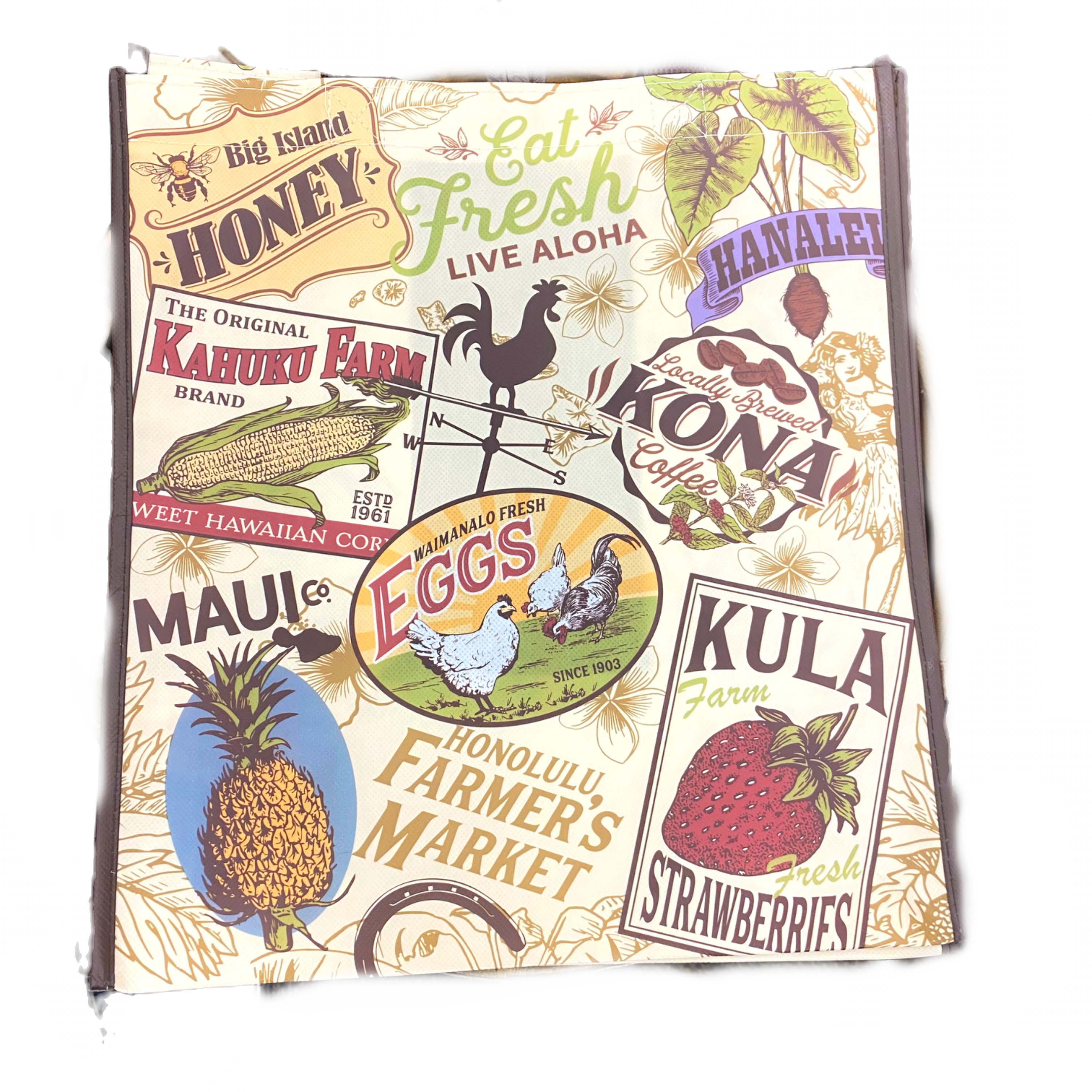 Hawaiian Farmers Market Tote Bag