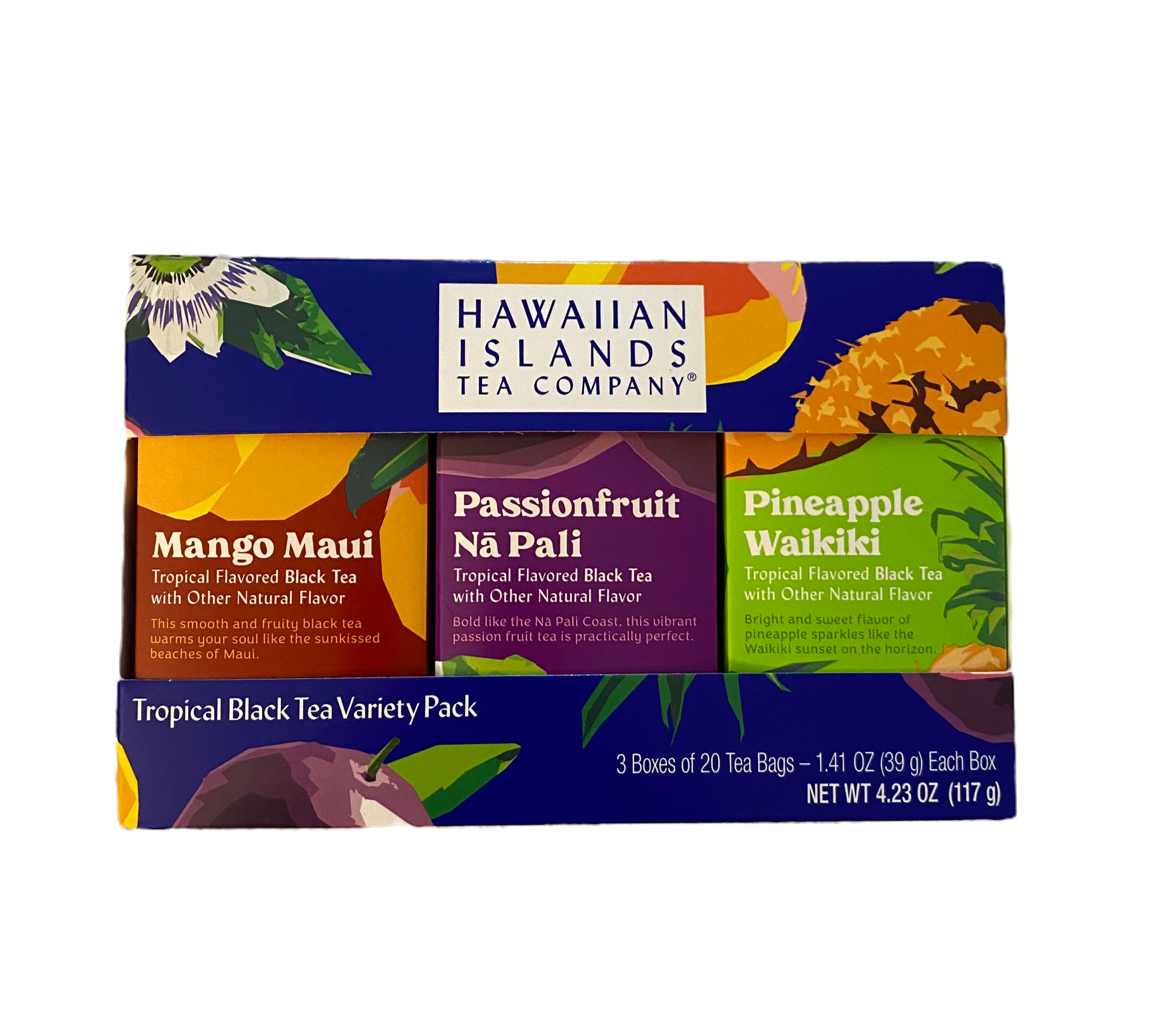 Hawaiian Islands Tea Company, Mango Maui, Passion Fruit, Pineapple Waikiki