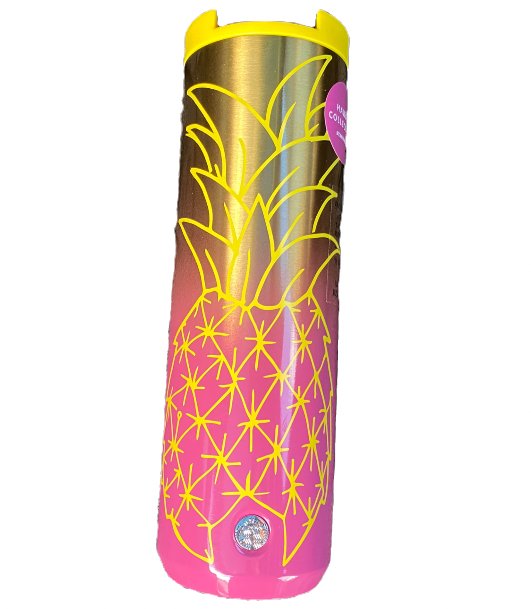 Starbucks Hawaii Collection Pineapple Pink/Gold Vacuum Insulated Tumbler