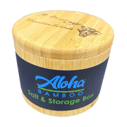 Hawaiian Islands Carved Bamboo Salt/Storage Box