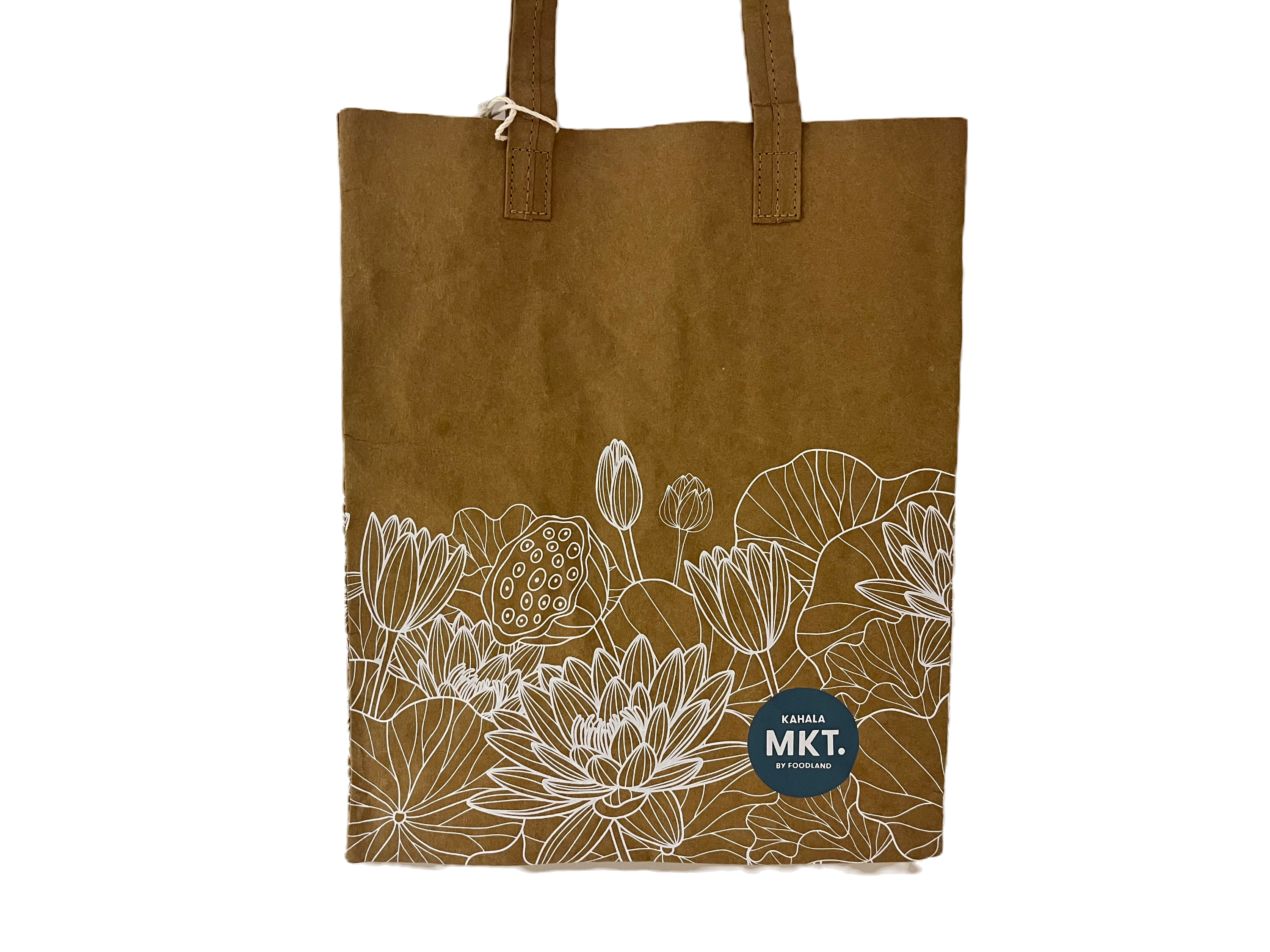KAHALA MKT. Foodland Blooms Washable Paper Tote Bag