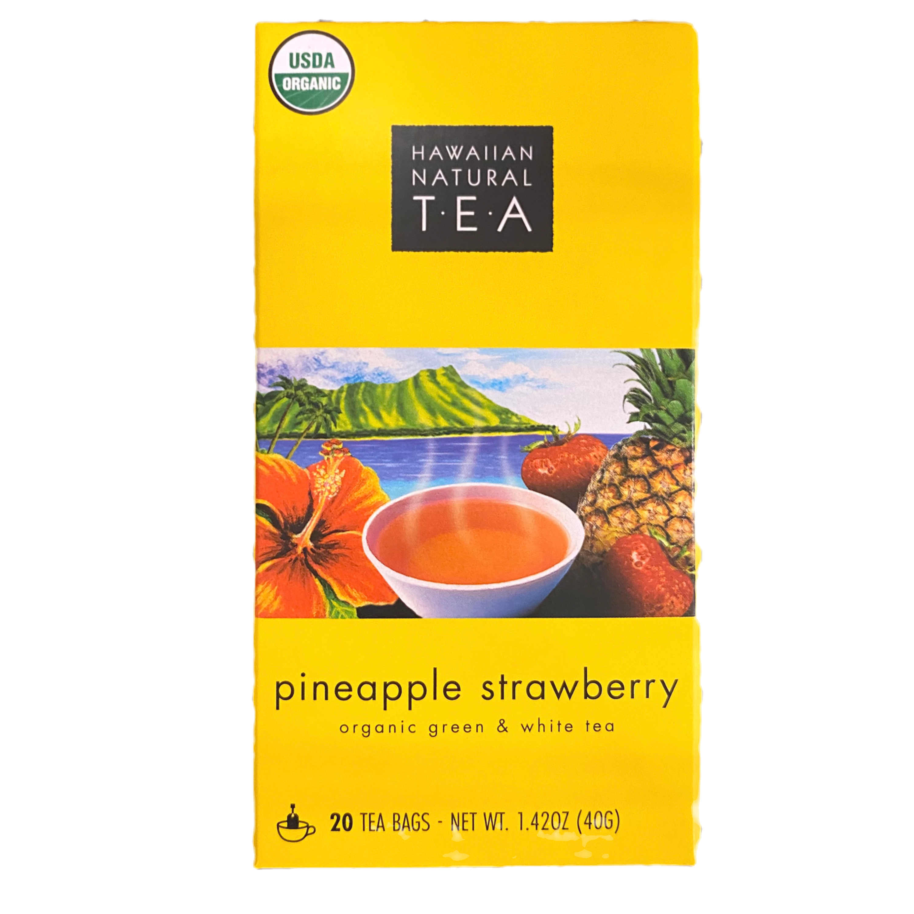 Hawaiian Natural Tea, Pineapple Strawberry