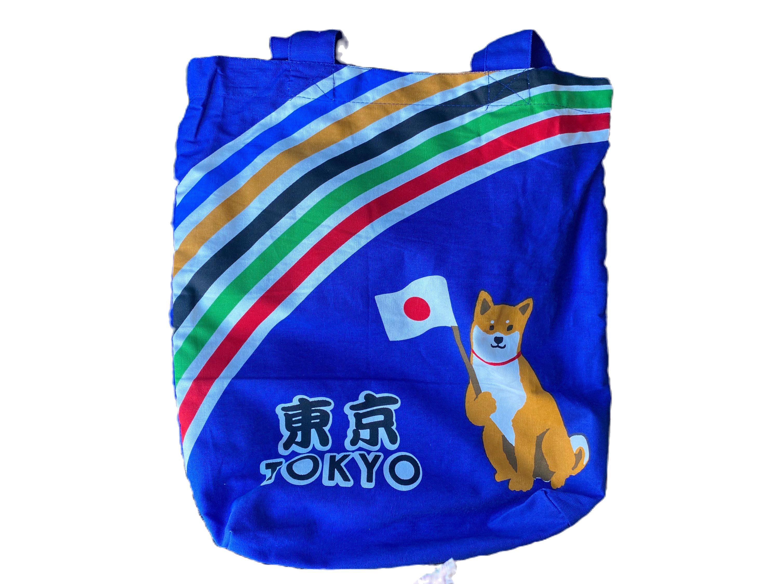 Shiba Inu Rainbow Tokyo Blue Tote Bag🌈🐕
