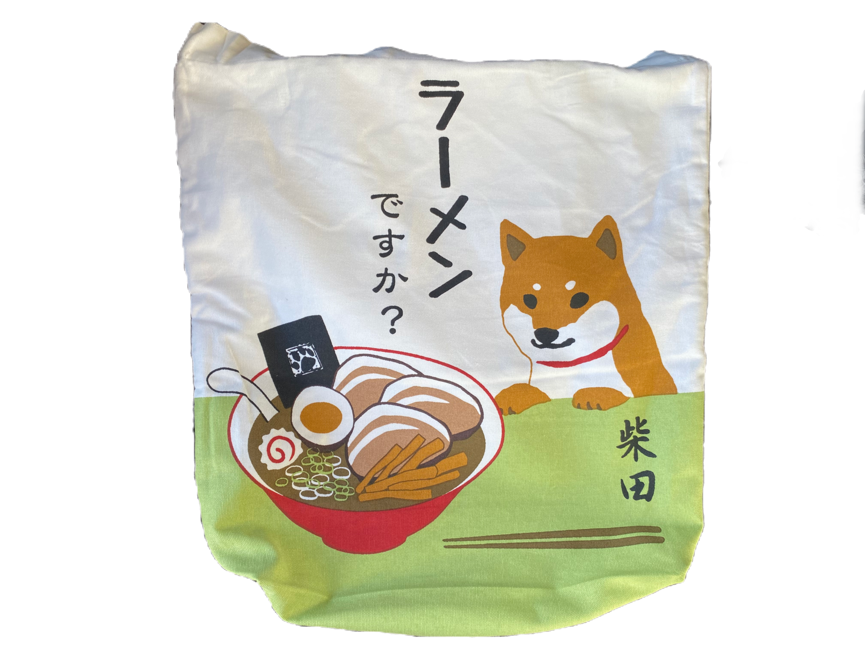 Shiba Inu Ramen Tote Bag, Imported from Japan